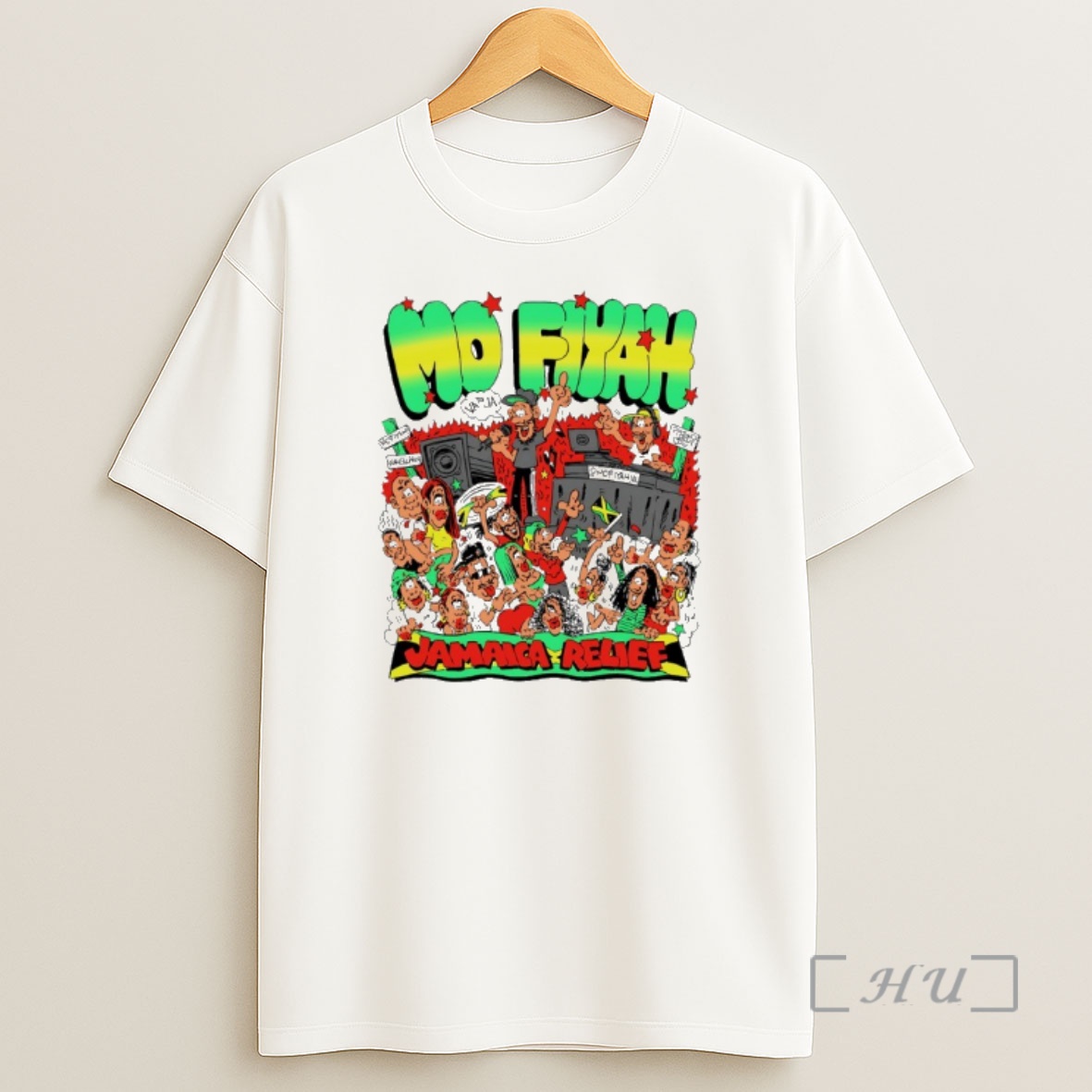 Officials Mo Fiyah Support Jamaica Relief Caricature Premium Shirt Sweatshirt Tee