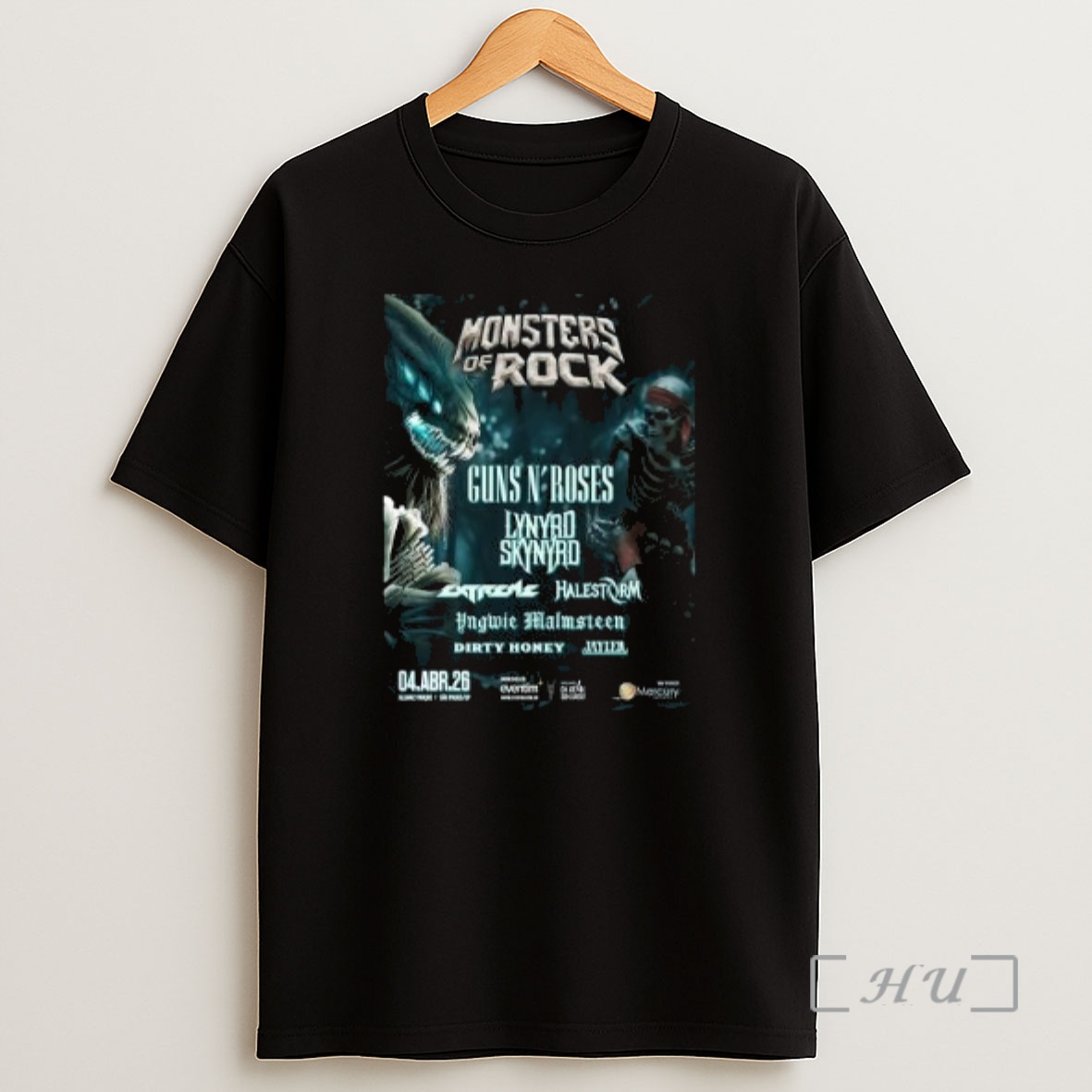 Officials Monster Of Rock Sao Paulo Prazil At Allianz Parque On April 4 2026 Circle Black Shirt Sweatshirt Tee