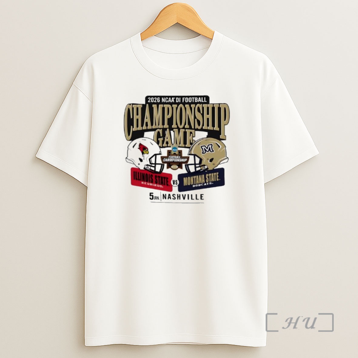 Officials Montana State Bobcats Vs Illinois State Redbirds 2026 Ncaa Division I Football Championship Game Shirt Sweatshirt Tee