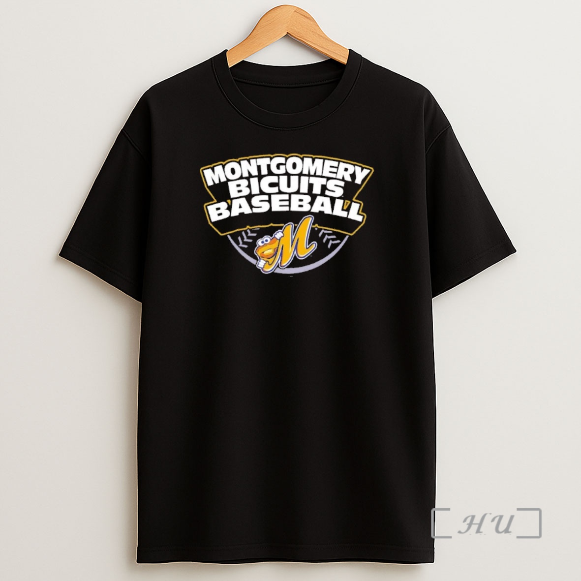 Officials Montgomery Biscuits Baseball Hiding Mascot Shirt Sweatshirt Tee