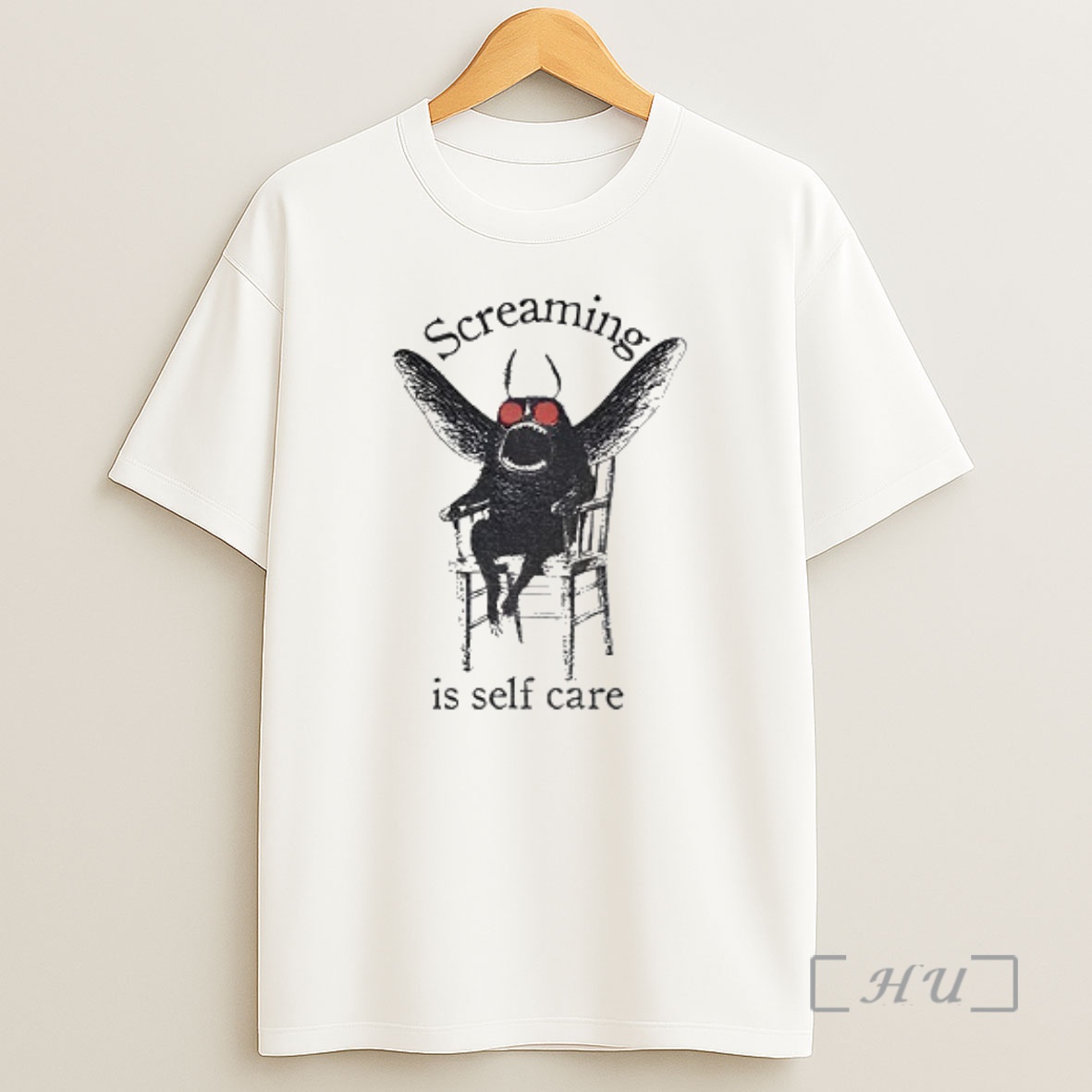Officials Mothman Shenanigan Screaming Is Self Care Shirt Sweatshirt Tee