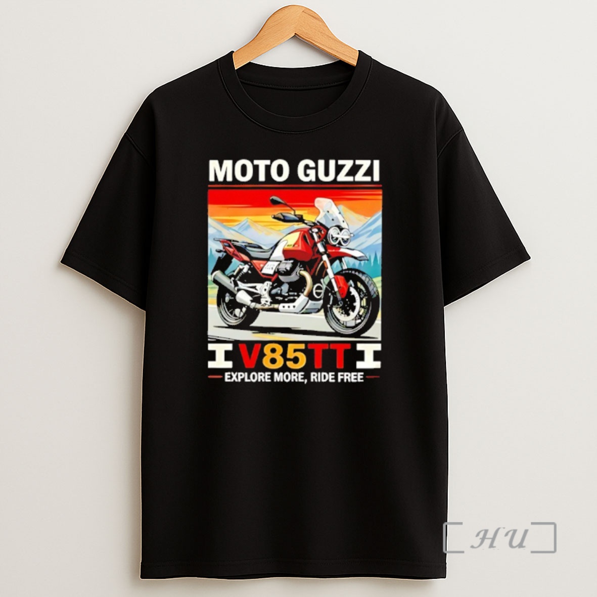 Officials Moto Guzzi Iv85tti Explore More Ride Free Vintage Shirt Sweatshirt Tee