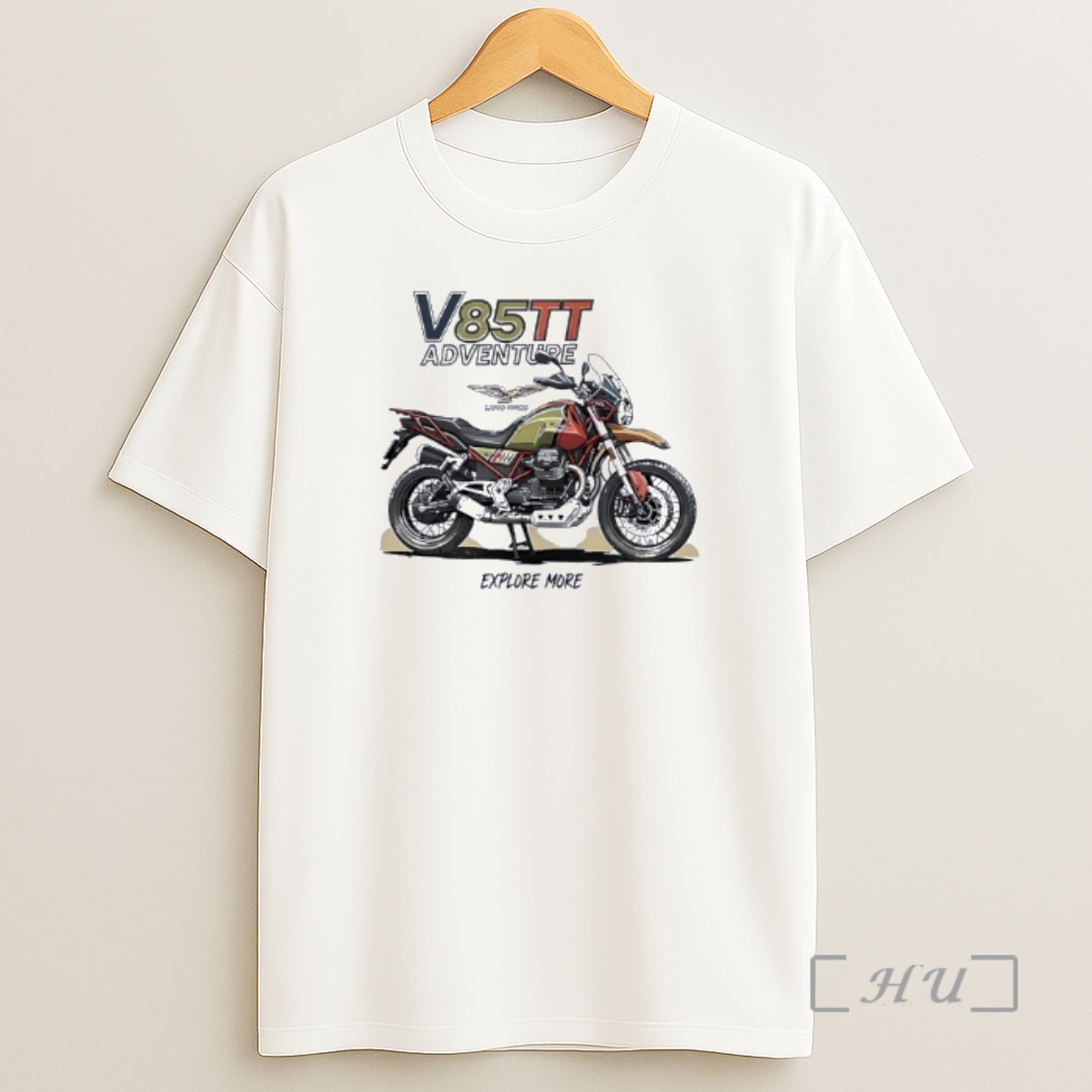 Officials Moto Guzzi V85 Tt Adventure Explore More Shirt Sweatshirt Tee