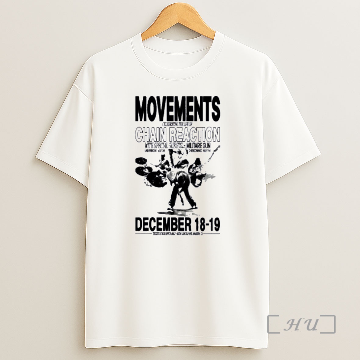 Officials Movements Chain Reaction Anaheim Ca Dec 18 19 2025 Concert Shirt Sweatshirt Tee