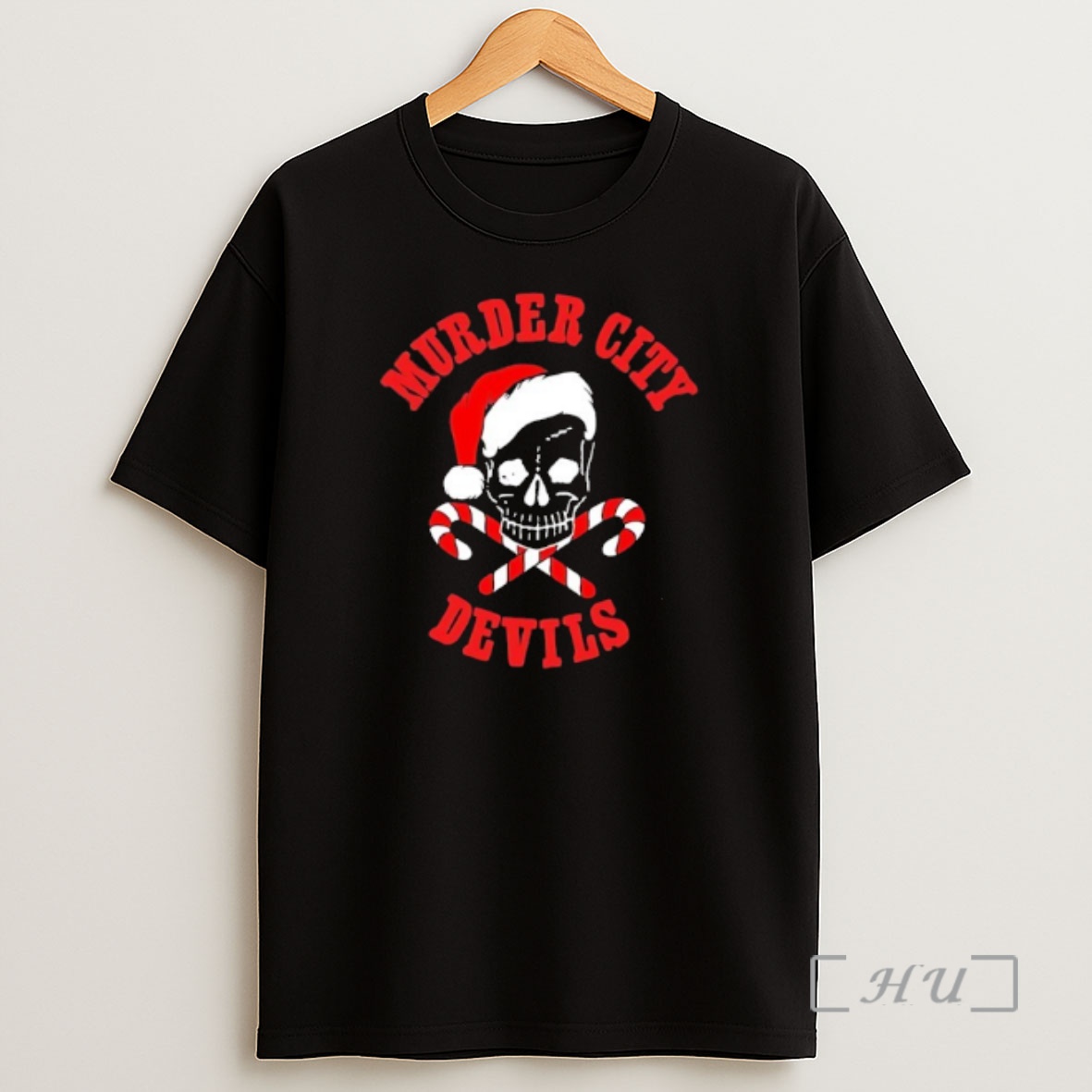 Officials Murder City Devils Skull Santa Claus Hat Premium Shirt Sweatshirt Tee