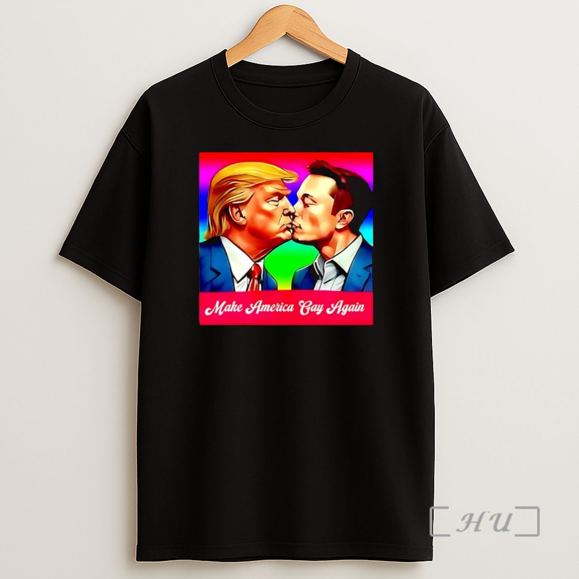 Officials Musk And Trump Kiss Make America Gay Again Christmas Premium Shirt Sweatshirt Tee