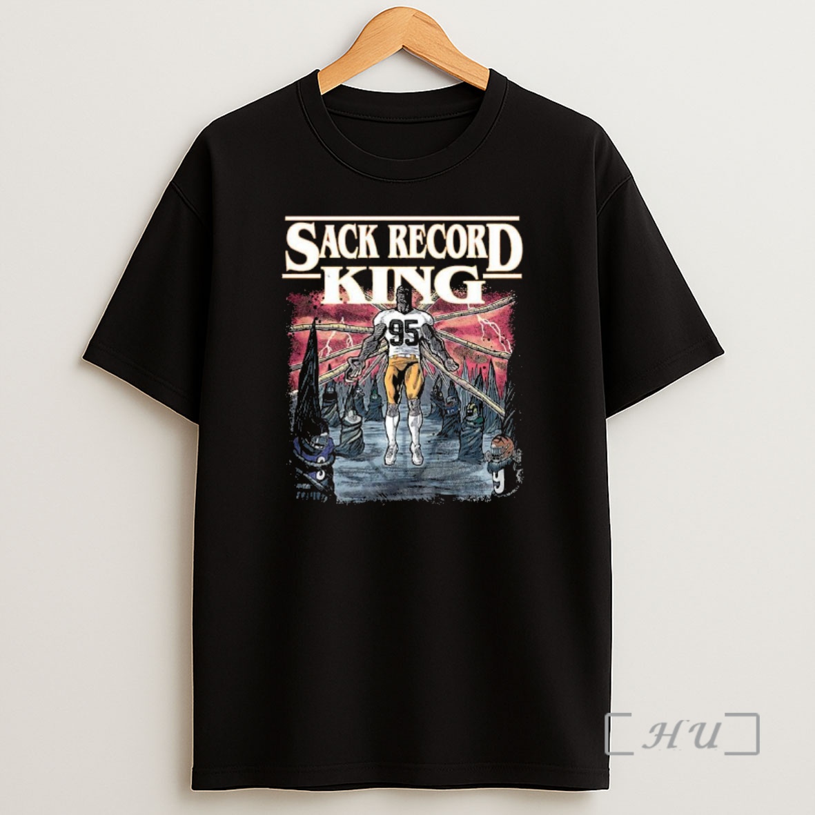Officials Myles Garrett Cleveland Browns Nfl Sack Record King Stranger Things Shirt Sweatshirt Tee
