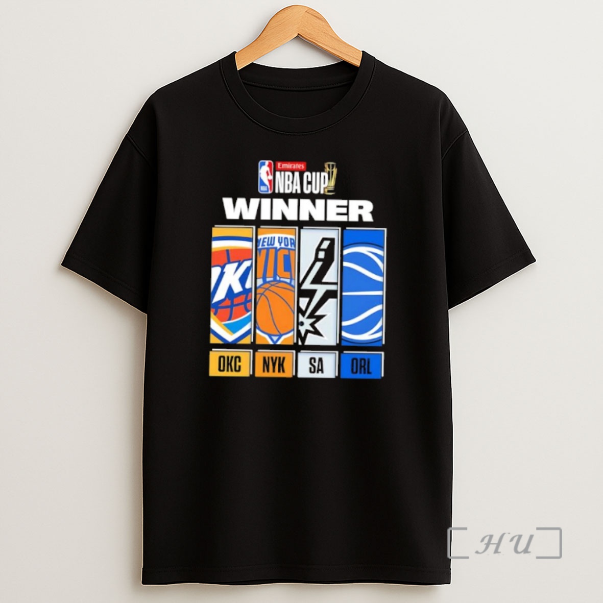 Officials Nba Cup Winner Oklahoma City Thunder New York Knicks San Antonio Spurs Orlando Magic Shirt Sweatshirt Tee