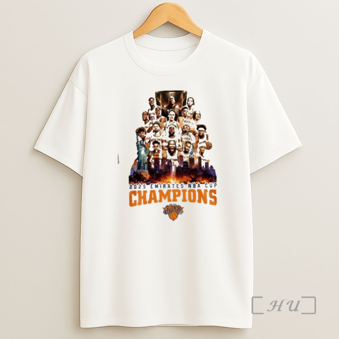 Officials Nba Emirates Cup Champions New York Knicks All Names 2 Sided Shirt Sweatshirt Tee