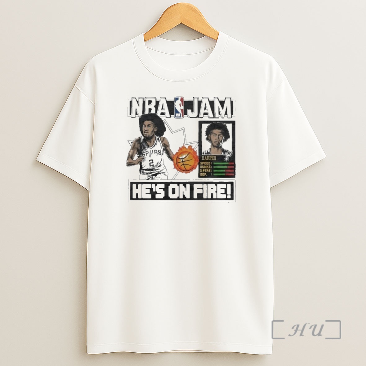 Officials Nba Jam San Antonio Spurs Dylan Harper Shirt Sweatshirt Tee