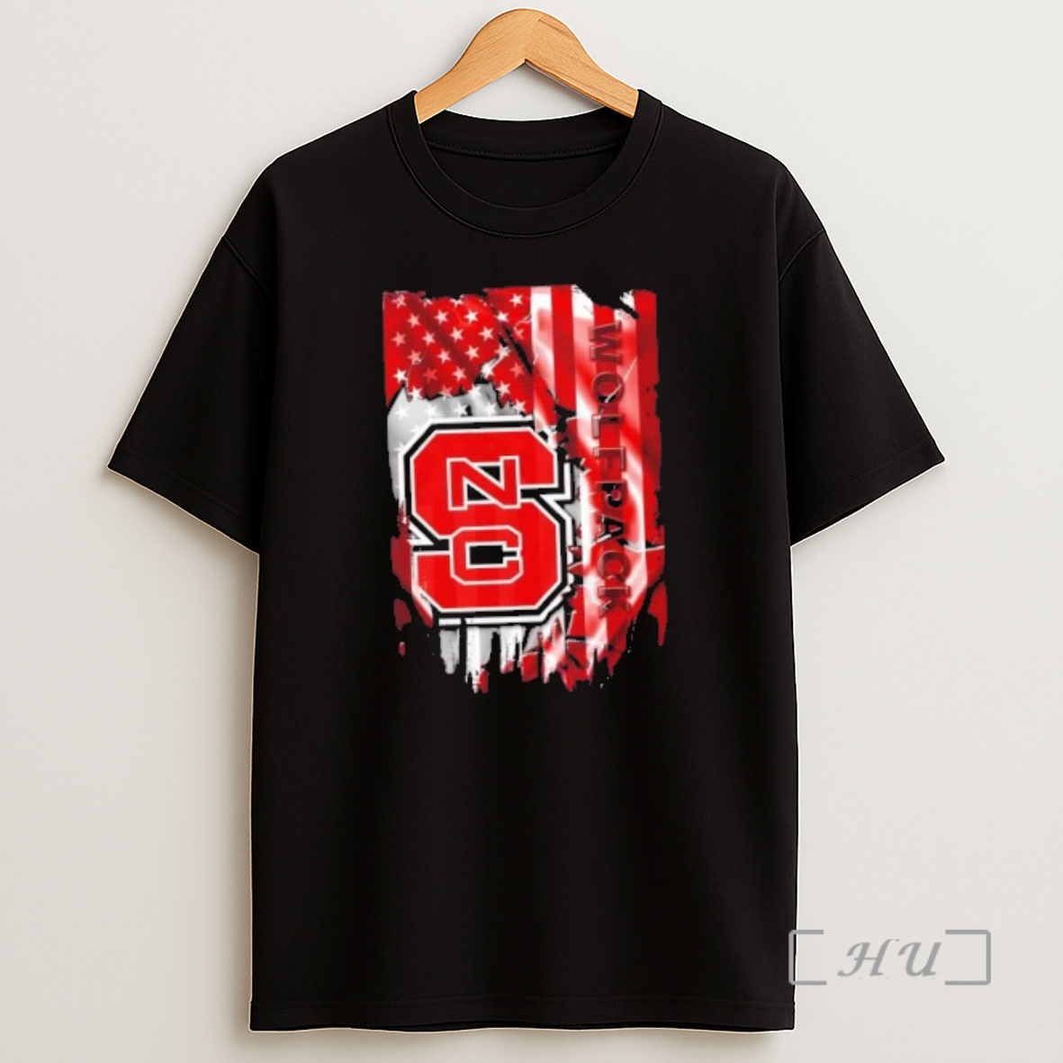 Officials Nc State Wolfpack Football X American Flag Shirt Sweatshirt Tee