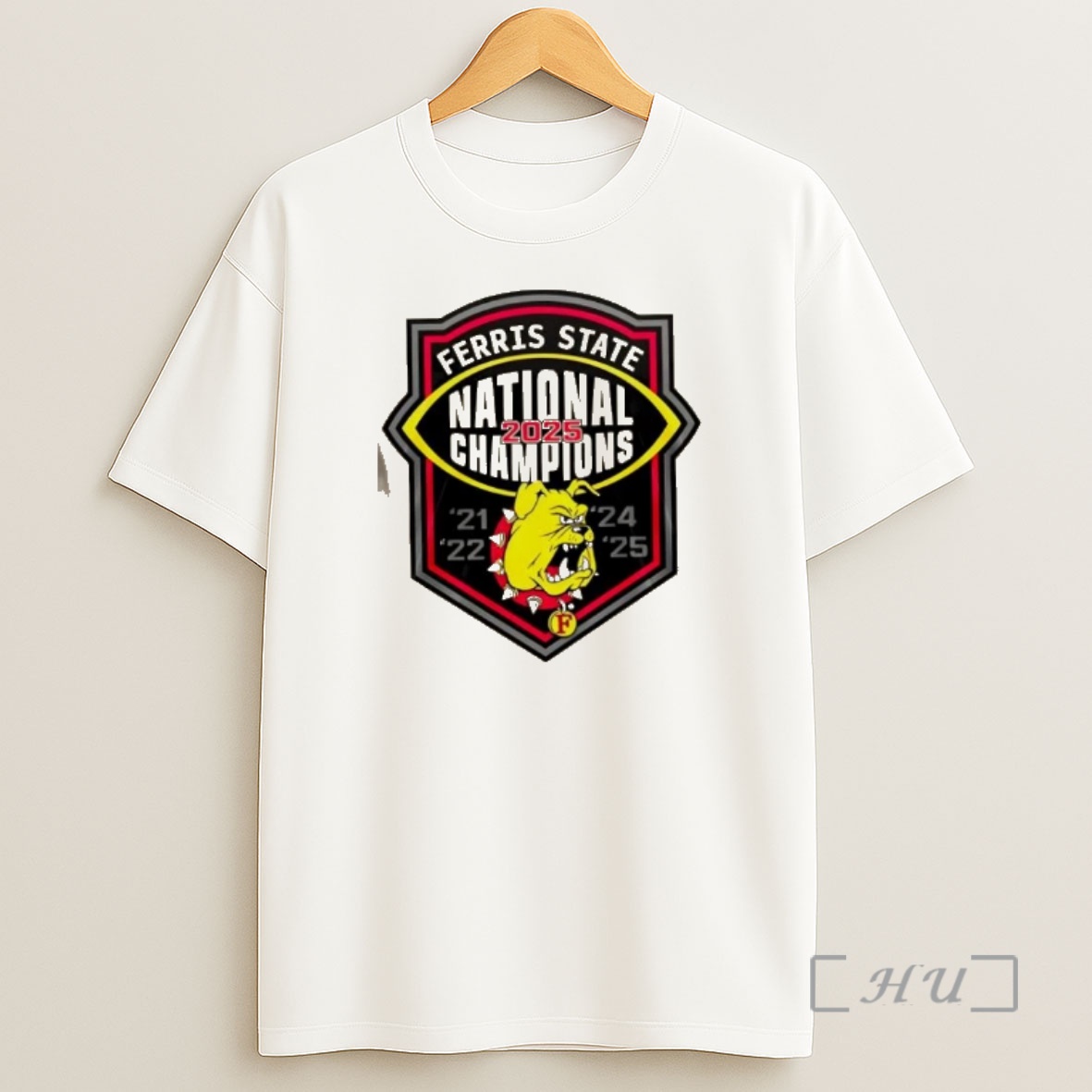 Officials Ncaa Division Ii Champions Ferris State Bulldogs 2 Sided Shirt Sweatshirt Tee