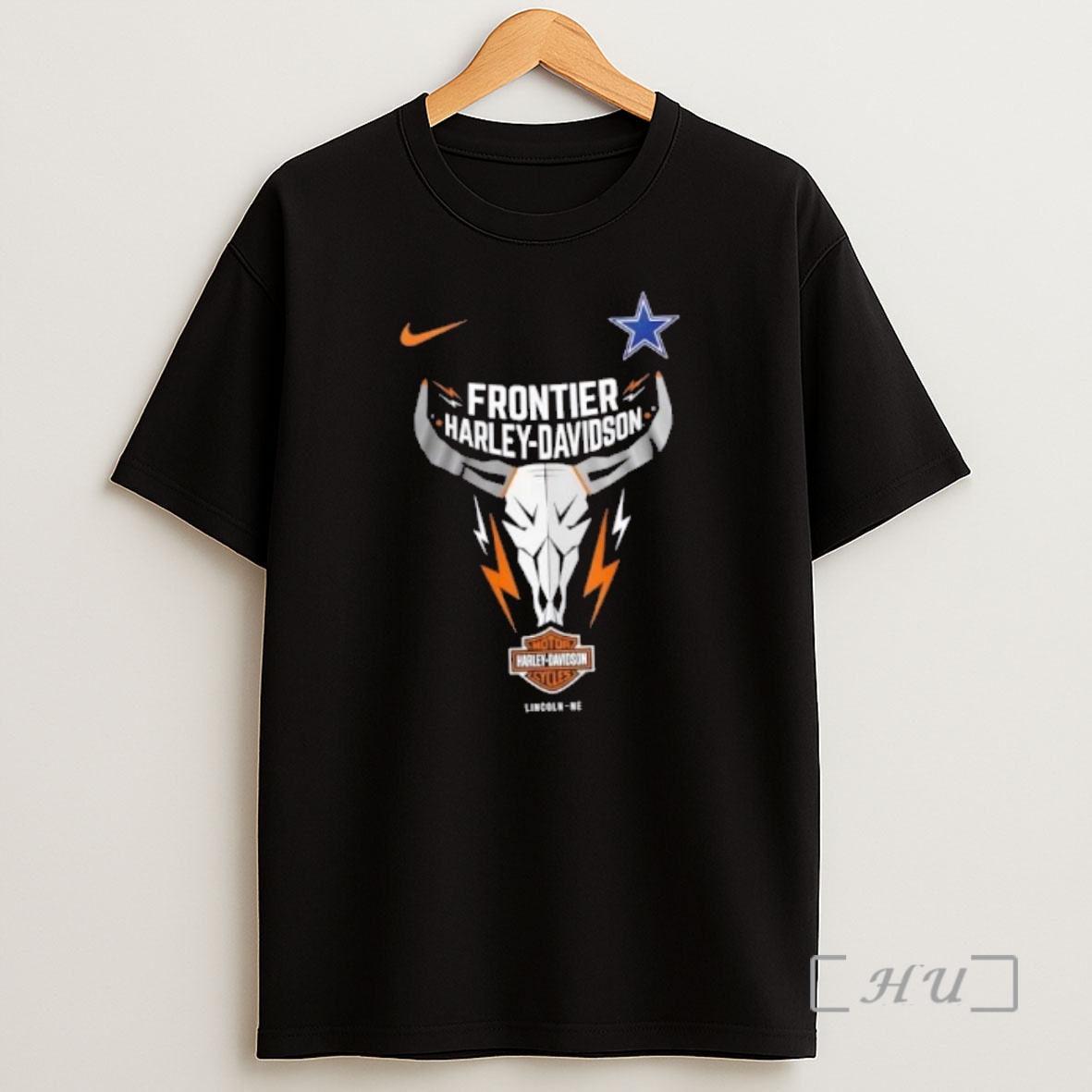 Officials Nfl Dallas Cowboys X Frontier Harley Davidson 2 Sided Shirt Sweatshirt Tee