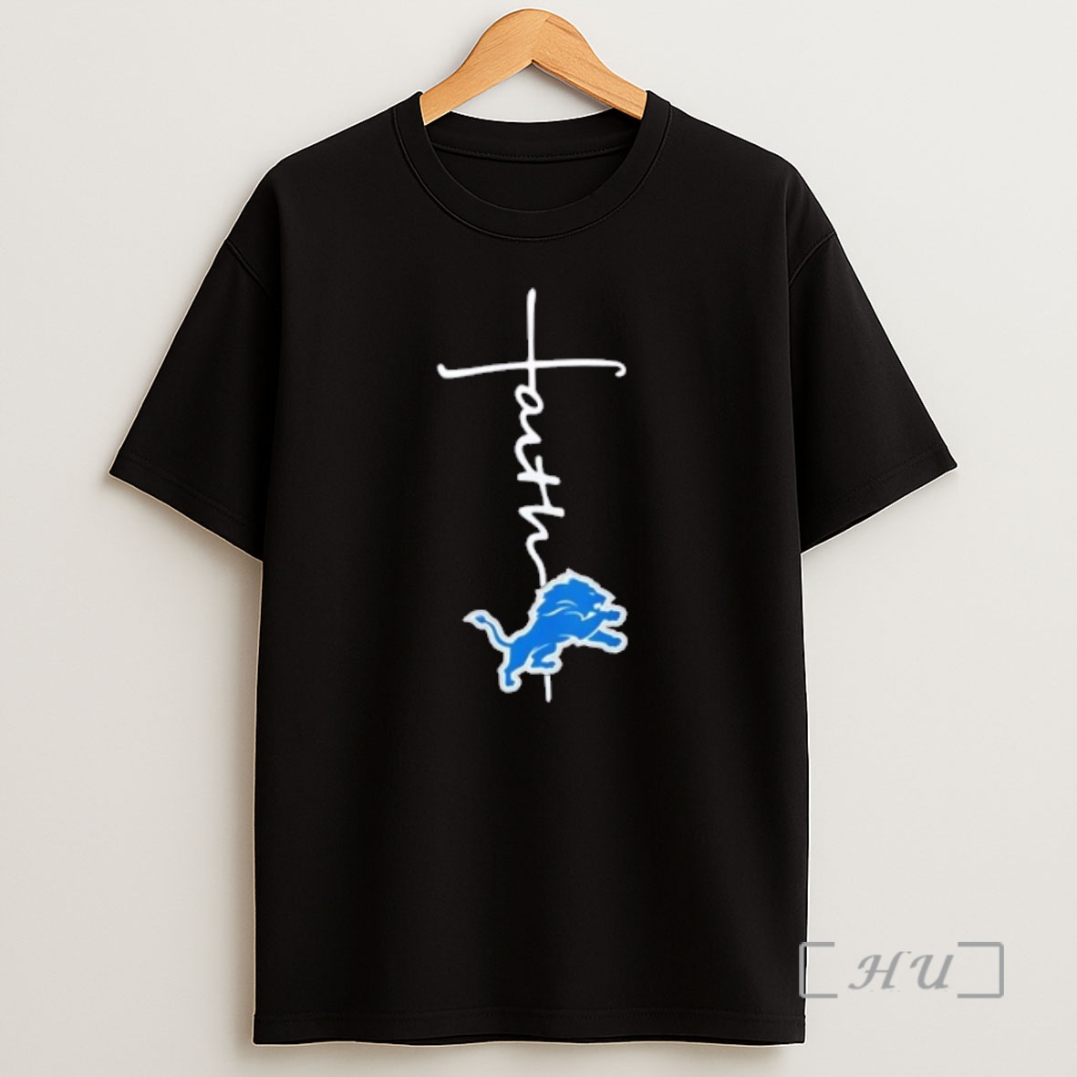 Officials Nfl Detroit Lions Faith Over Fear Cross 2 Sided Shirt Sweatshirt Tee