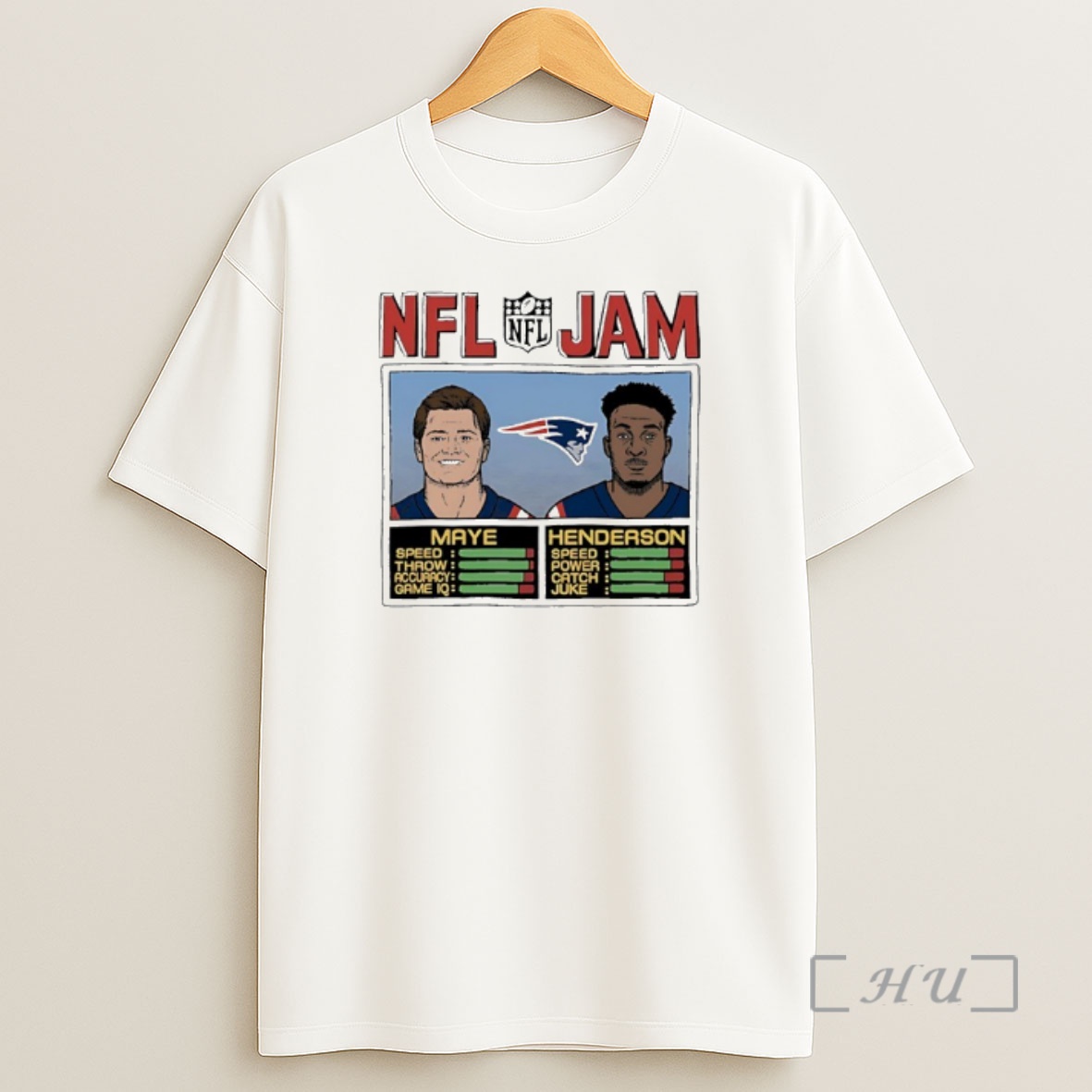 Officials Nfl Jam New England Patriots Drake Maye Treveyon Henderson Premium Shirt Sweatshirt Tee