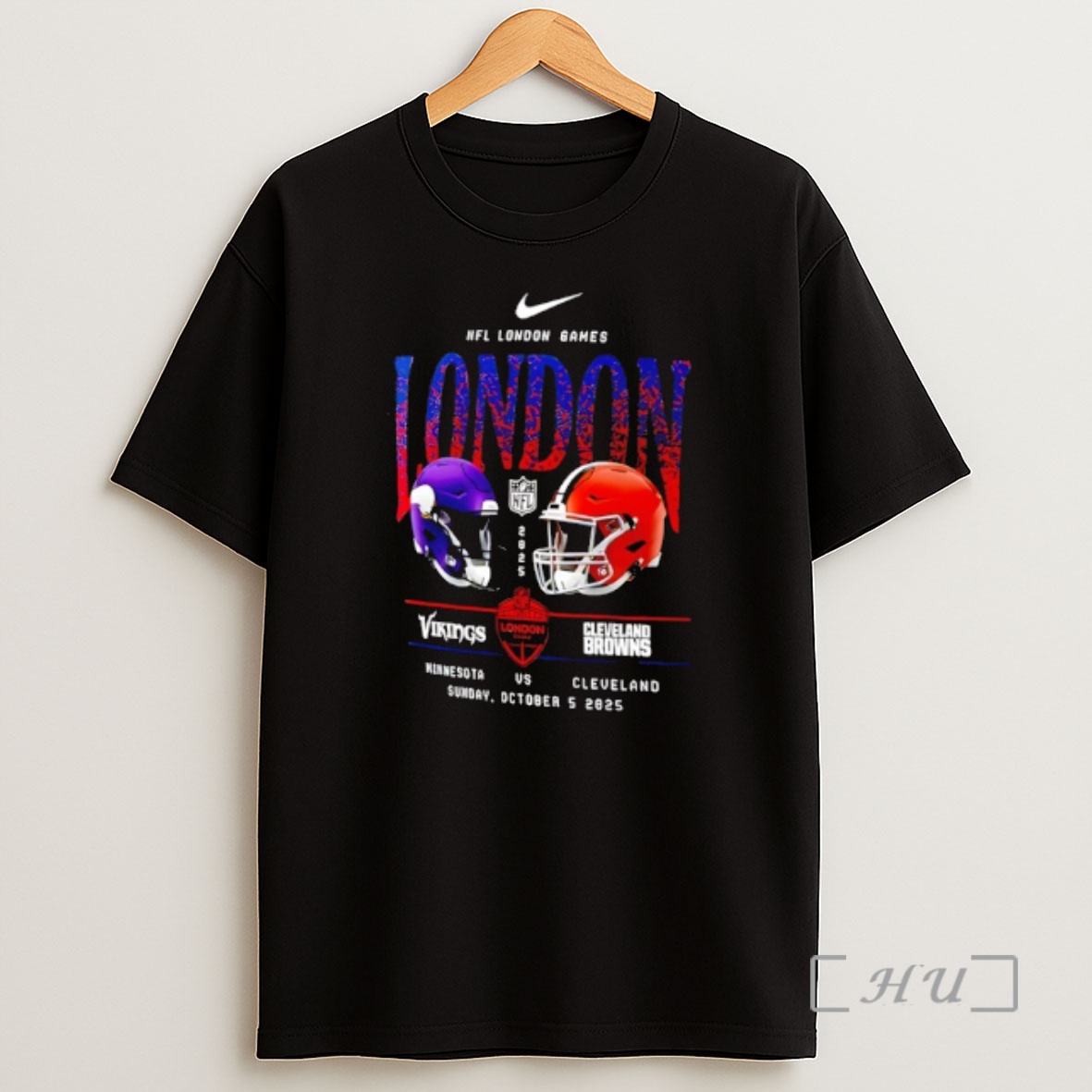 Officials Nfl London Games Vikings Vs Browns Sunday October 5th 2025 Helmets Premium Shirt Sweatshirt Tee