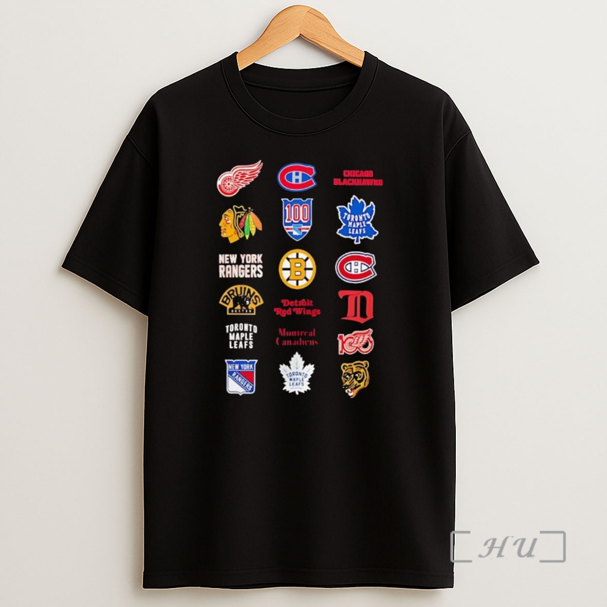 Officials Nhl 6 Starter Teams Logo Collage Premium Shirt Sweatshirt Tee