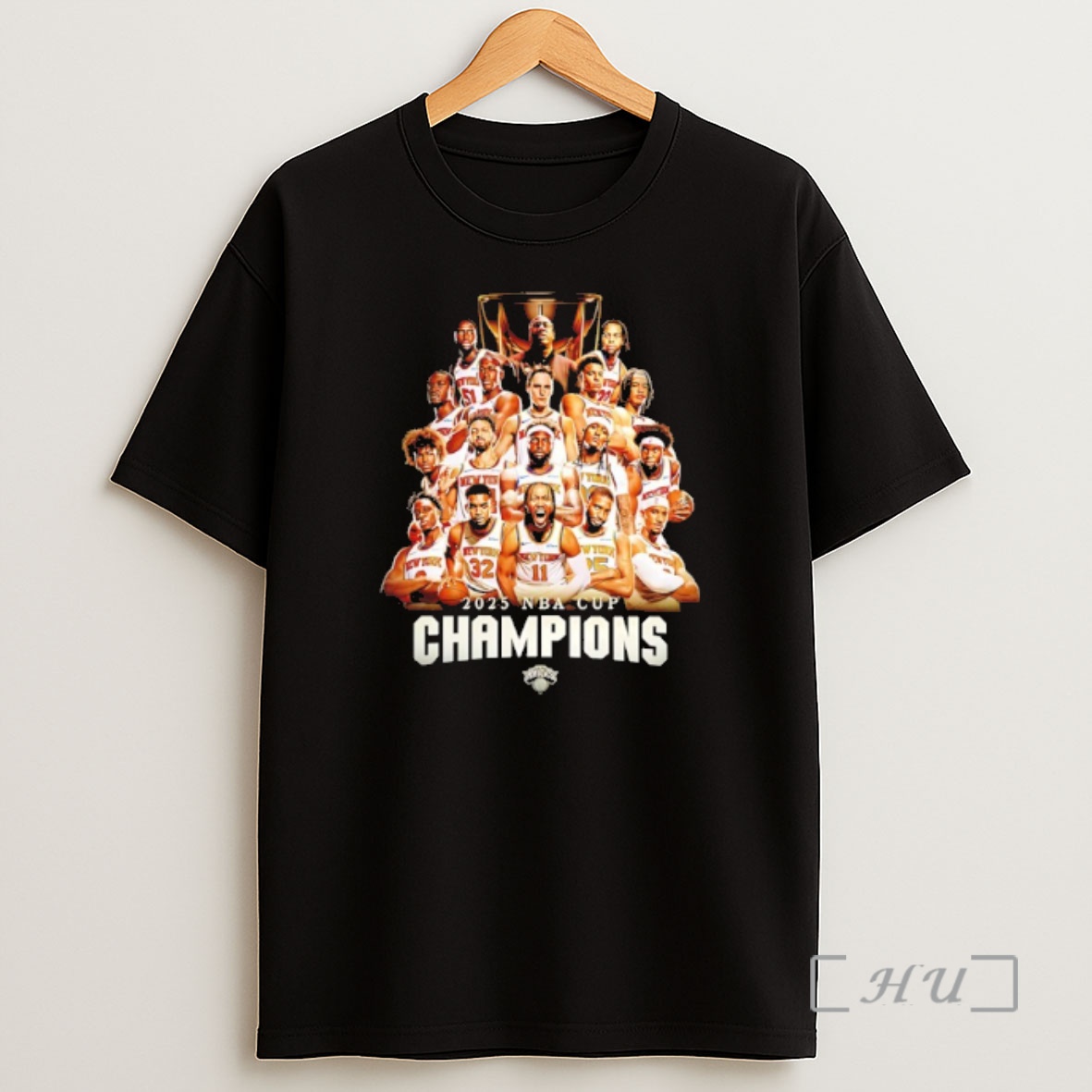 Officials Ny Knicks Emirates Nba Cup Champions 2025 Team Collage Shirt Sweatshirt Tee