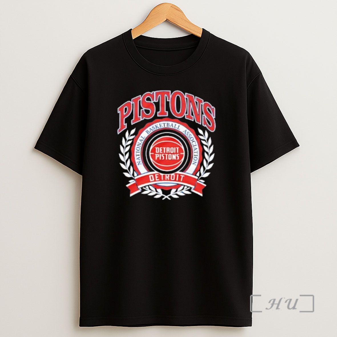 Officials Naional Basketball Association Detroit Pistons Crest Logo Premium Shirt Sweatshirt Tee 1