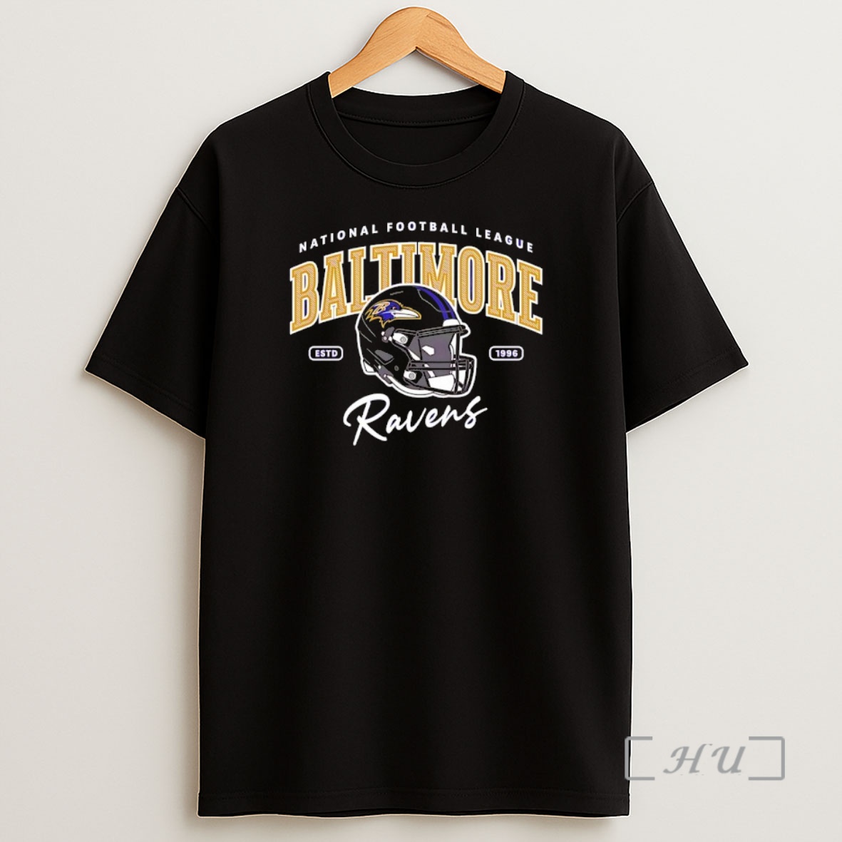Officials National Football League Baltimore Ravens Est 1996 Helmet Shirt Sweatshirt Tee