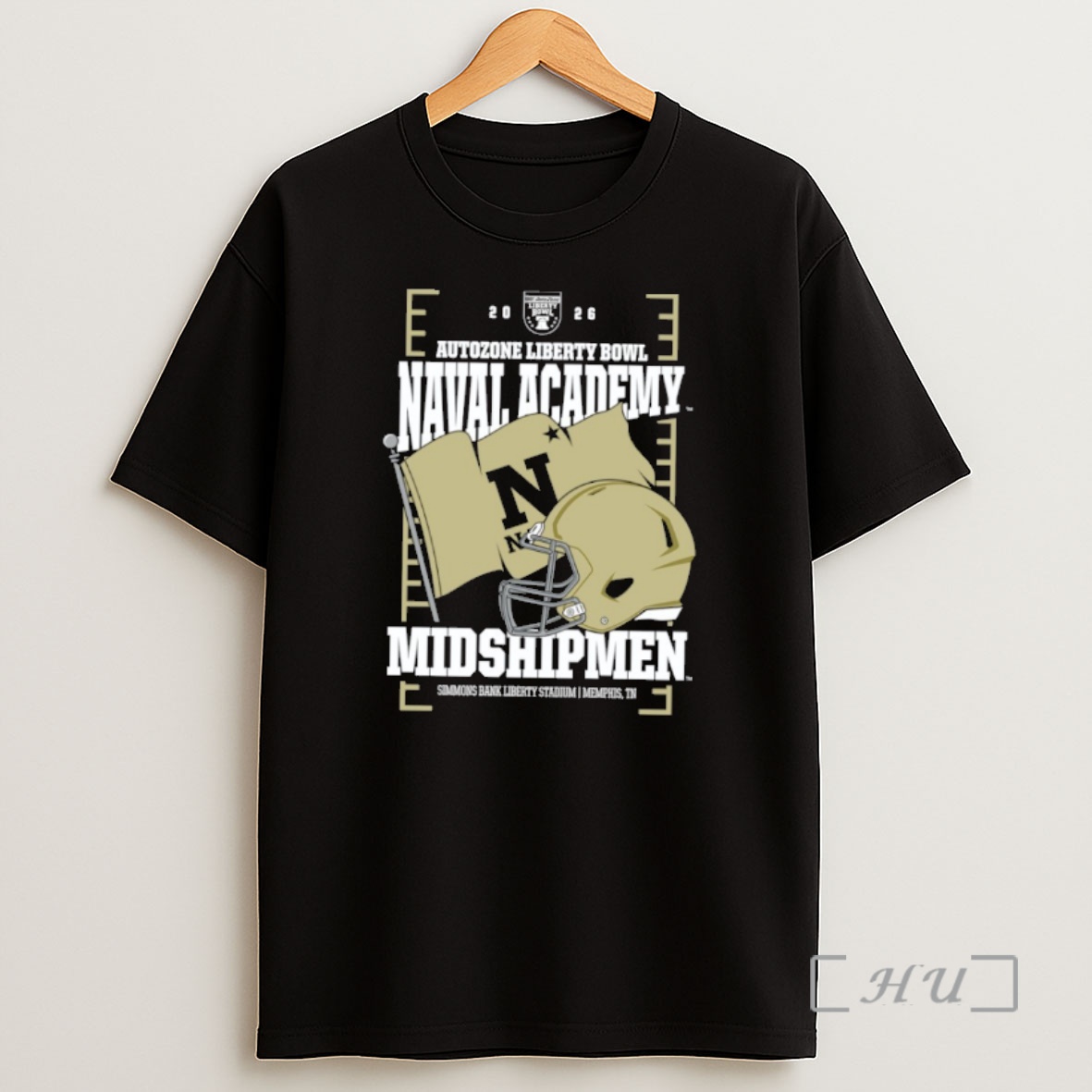 Officials Navy Midshipmen 2026 Autozone Liberty Bowl Helmet Shirt Sweatshirt Tee