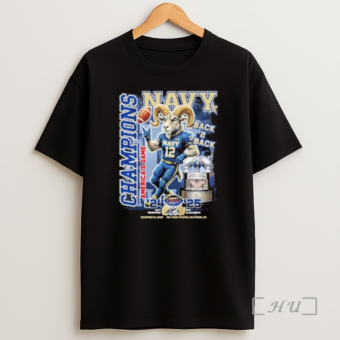 Officials Navy Midshipmen Mascot Back 2 Back Americas Game Champions Shirt Sweatshirt Tee