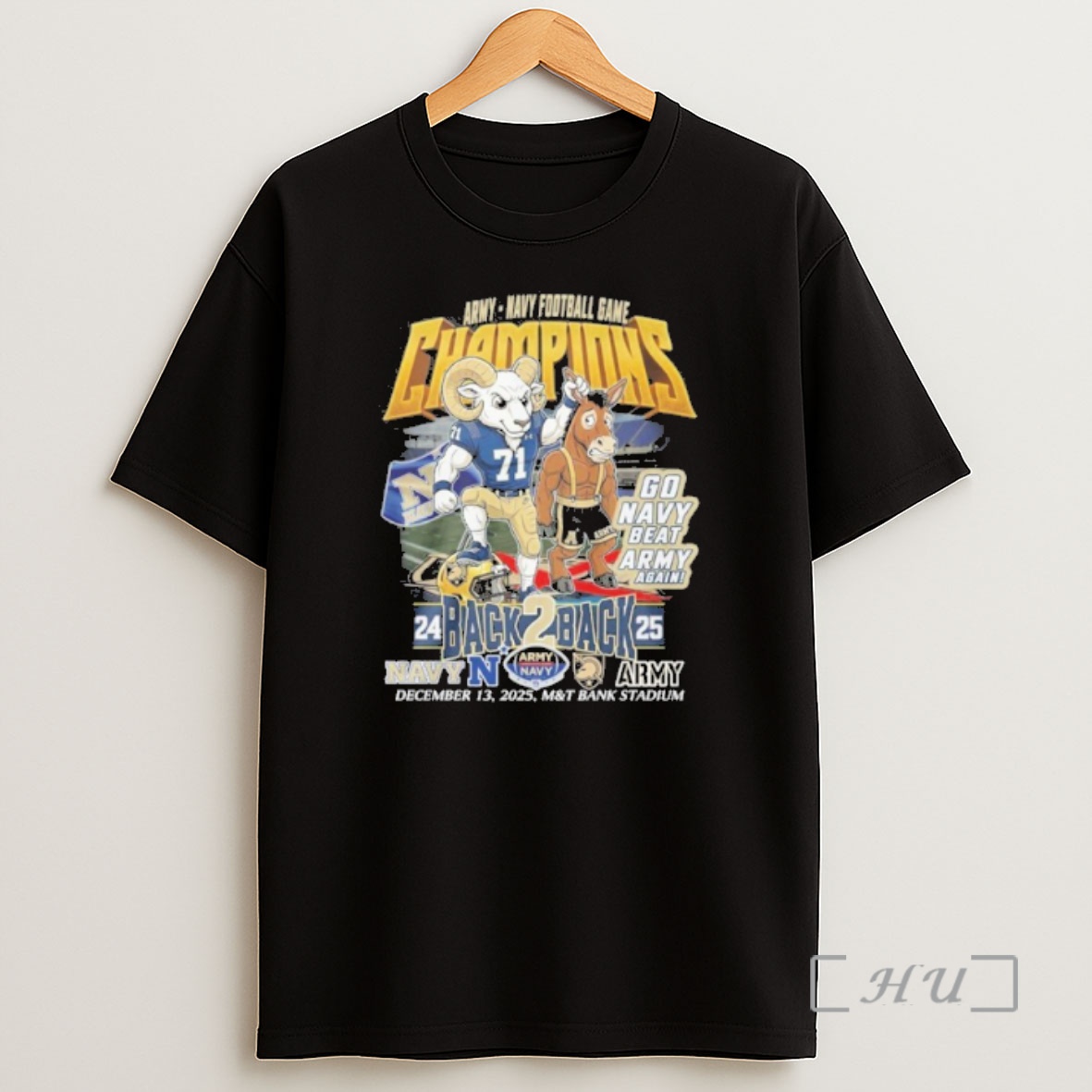 Officials Navy Midshipmen Mascot Back 2 Back Army Navy Football Game Champions Shirt Sweatshirt Tee