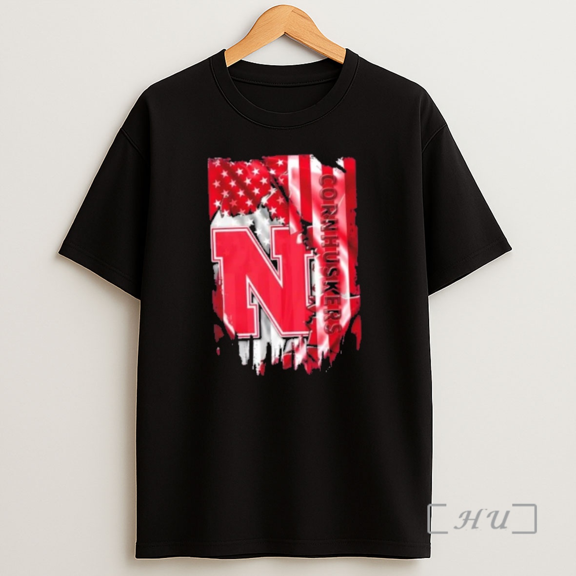 Officials Nebraska Cornhuskers Football X American Flag Shirt Sweatshirt Tee