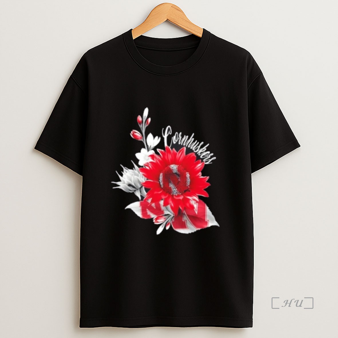 Officials Nebraska Cornhuskers Football X Sunflower Floral Premium Shirt Sweatshirt Tee