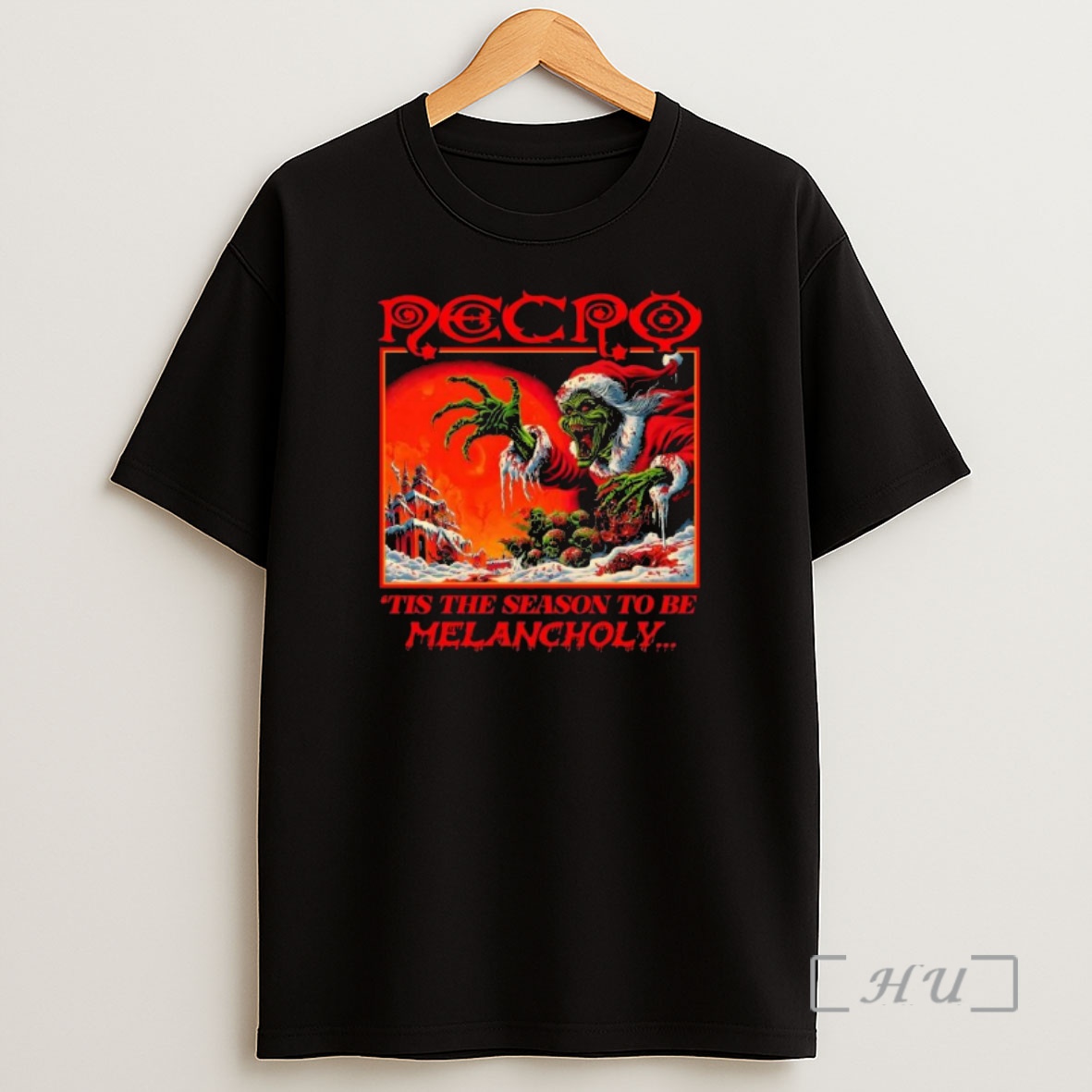 Officials Necro Grinch Tis The Season To Be Melancholy Shirt Sweatshirt Tee