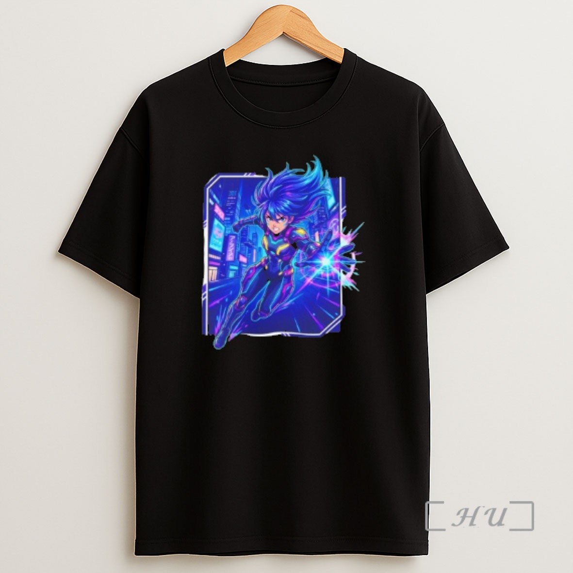Officials Neon Heroine Cyberpunk Anime Shirt Sweatshirt Tee