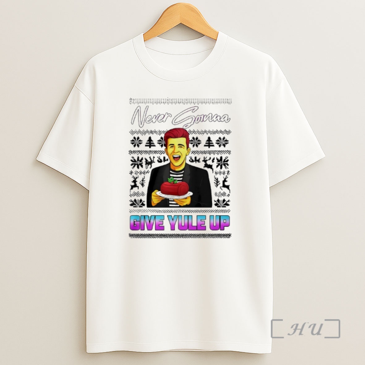Officials Never Gonna Give Yule Up Rick Astley Ugly Christmas Premium Shirt Sweatshirt Tee