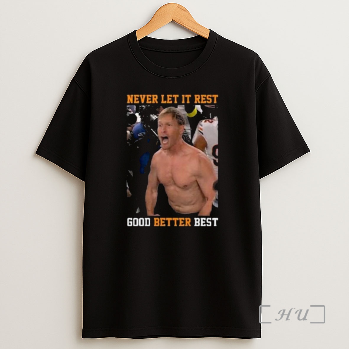 Officials Never Let It Rest Good Better Best Ben Johnson Circle Black Premium Shirt Sweatshirt Tee