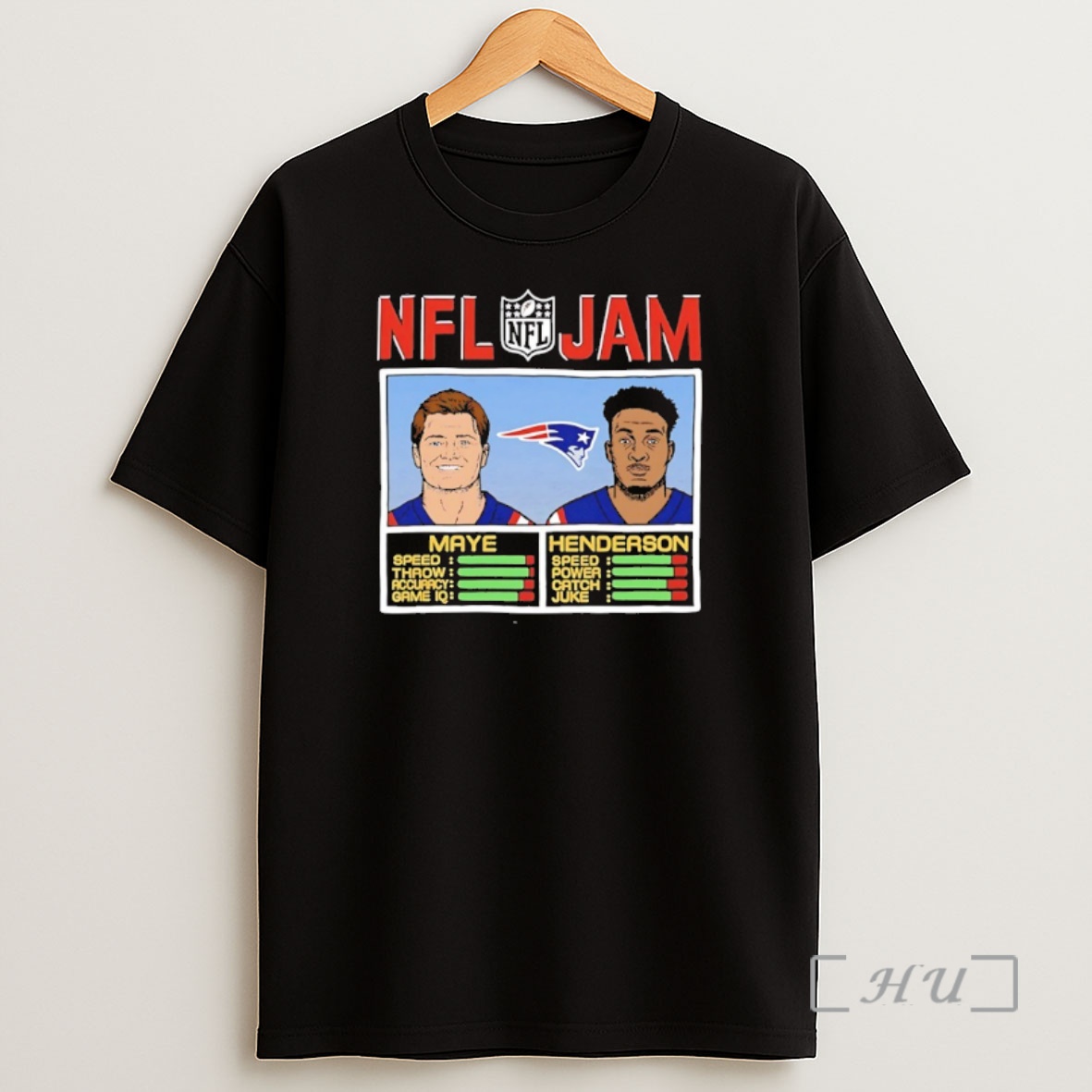 Officials New England Patriots Drake Maye And Treveyon Henderson Nfl Jam Premium Shirt Sweatshirt Tee