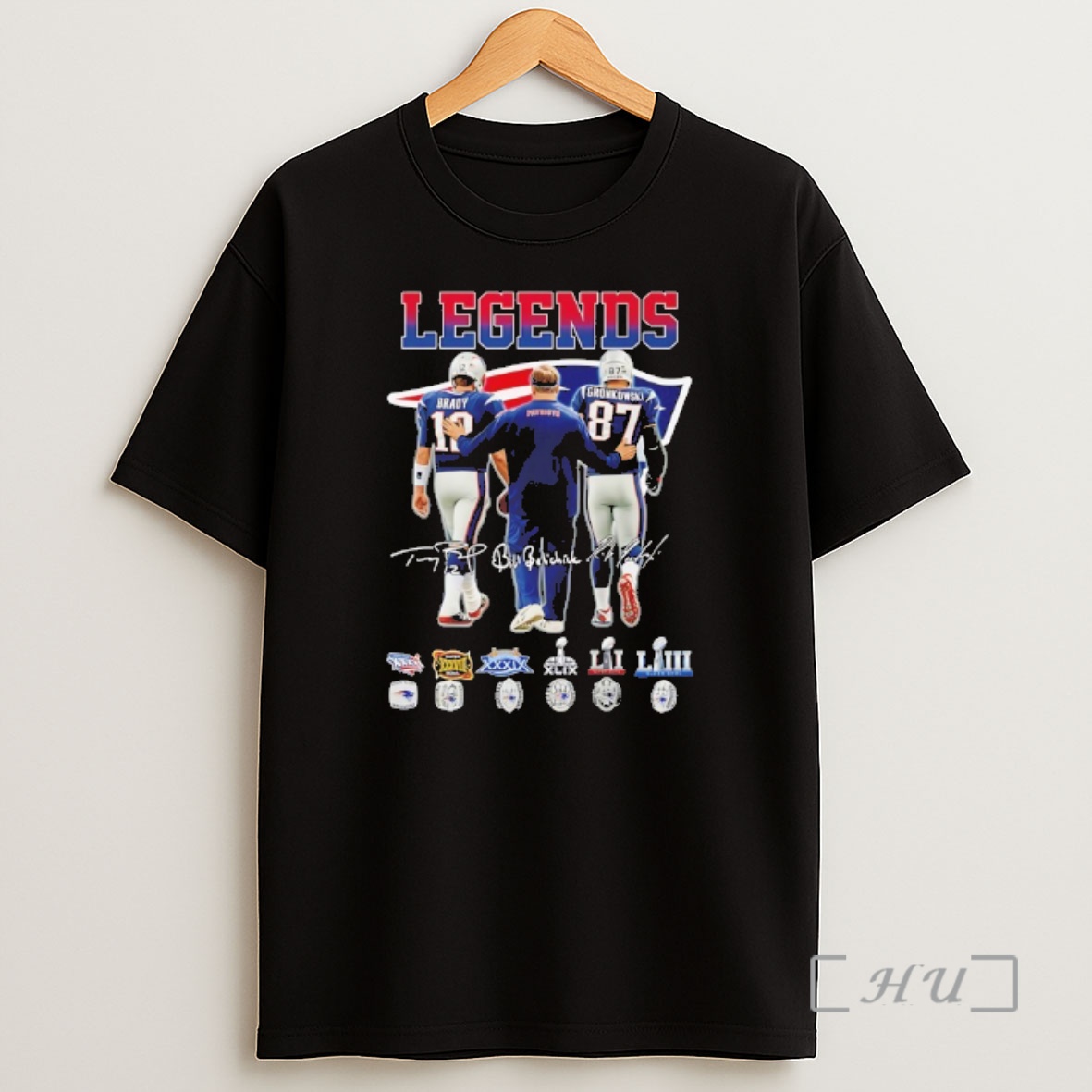 Officials New England Patriots Tom Brady Bill Belichick And Rob Gronkowski Legends Shirt Sweatshirt Tee