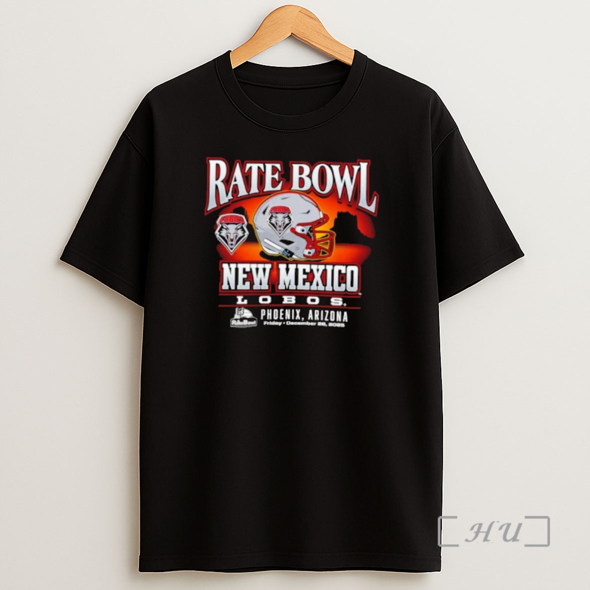 Officials New Mexico Lobos 2025 Rate Bowl Horizon Helmet Shirt Sweatshirt Tee