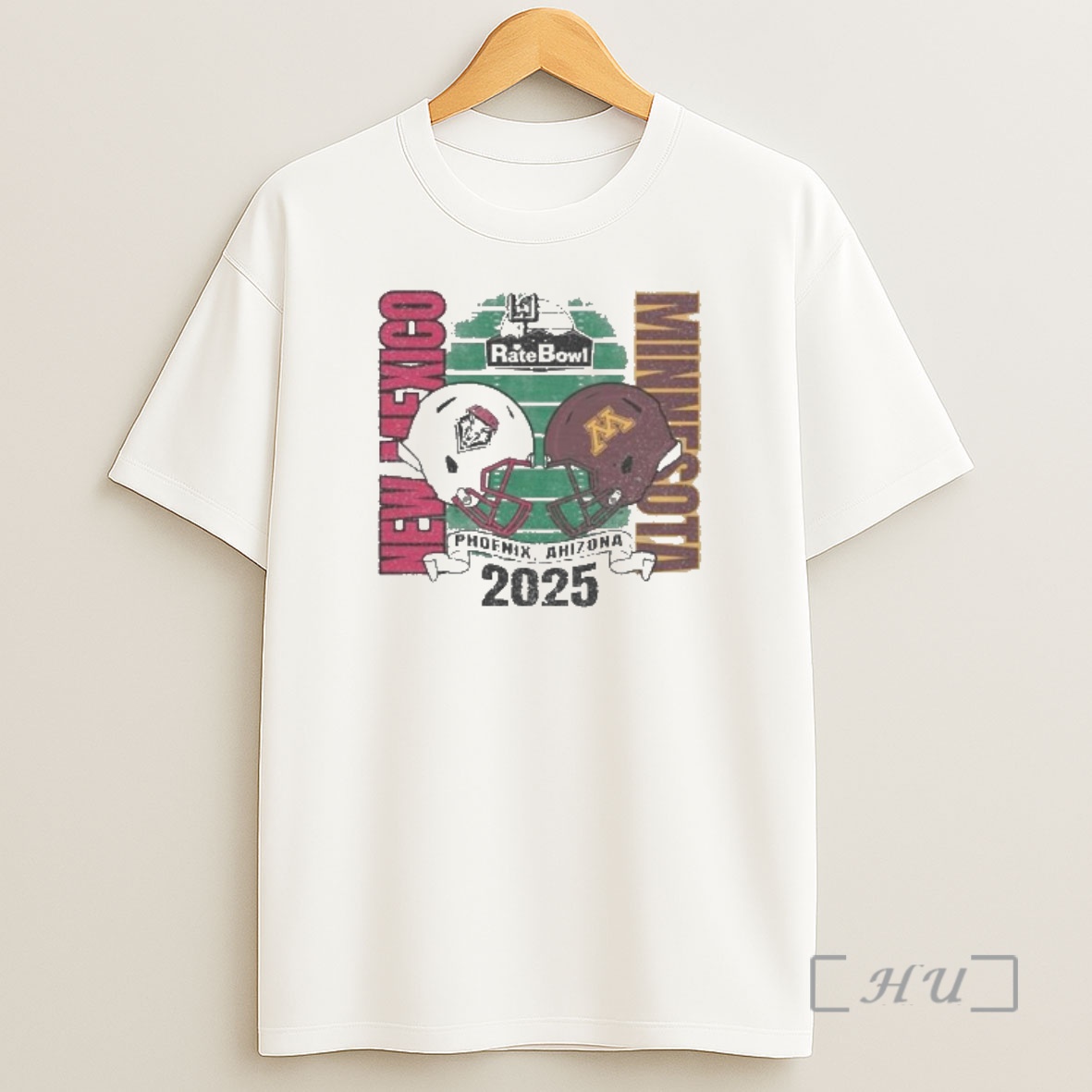 Officials New Mexico Lobos Vs Minnesota Golden Gophers 2025 Rate Bowl Phoenix Arizona Helmet Shirt Sweatshirt Tee