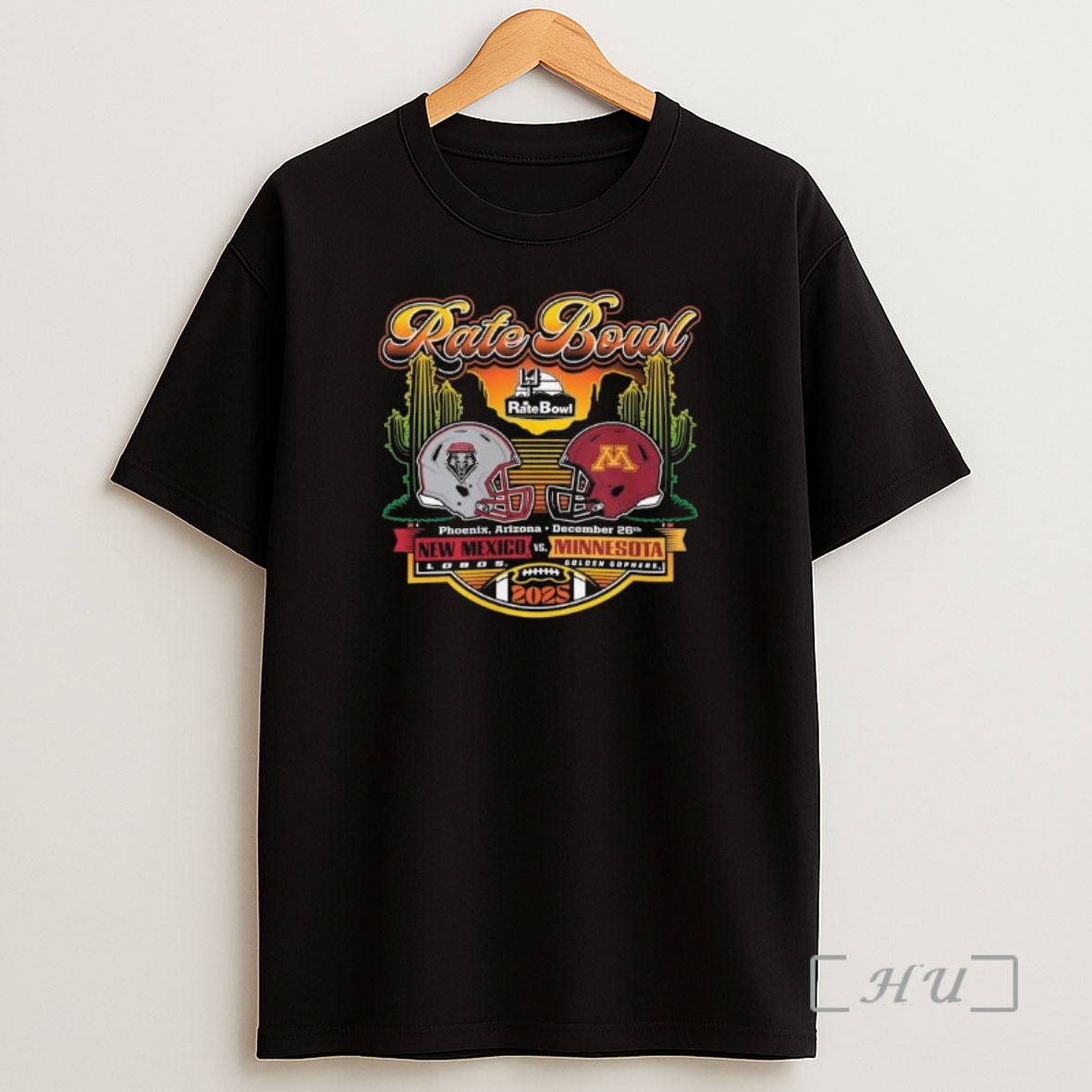 Officials New Mexico Lobos Vs Minnesota Golden Gophers Horizon Matchup Football 2025 Rate Bowl Helmet Shirt Sweatshirt Tee