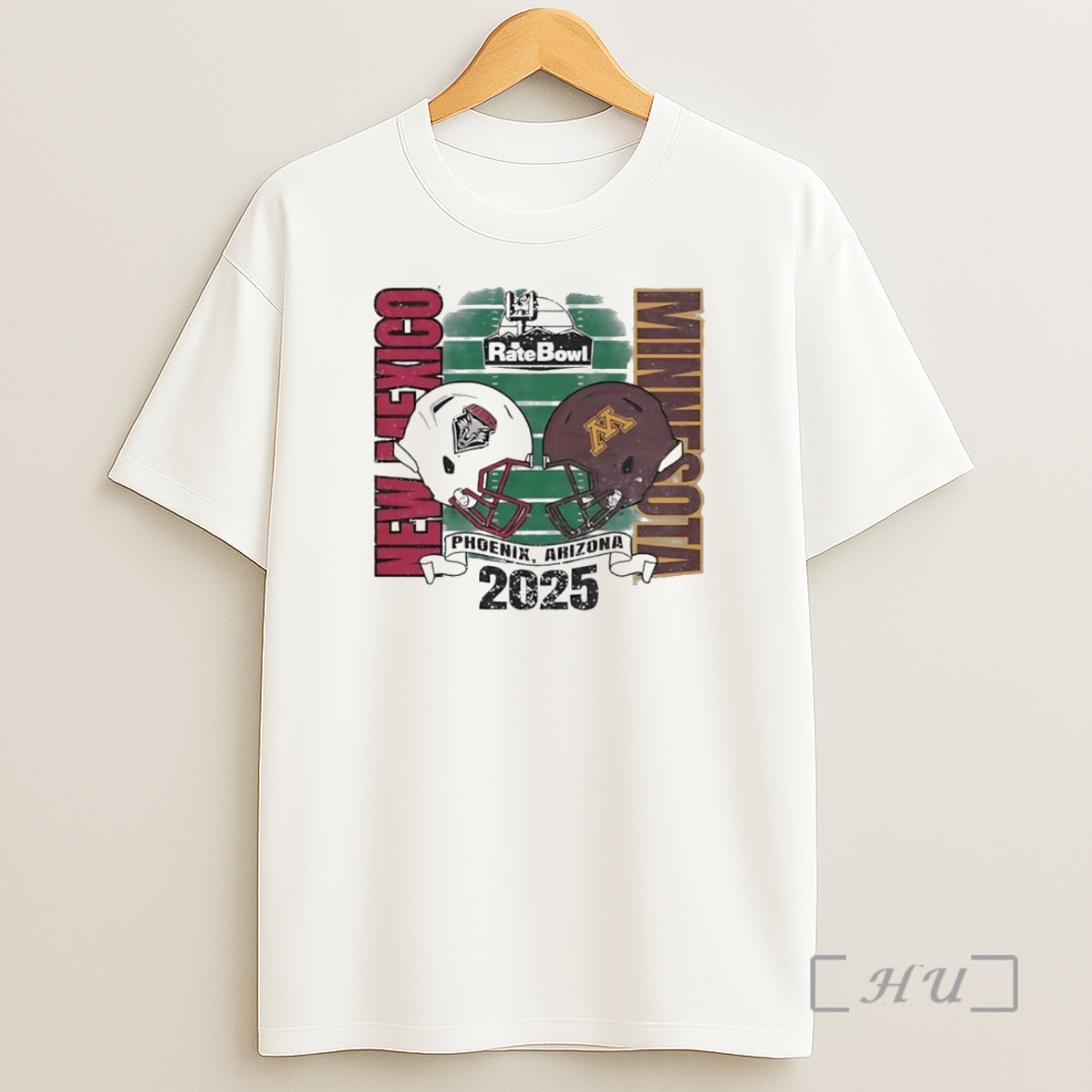 Officials New Mexico Lobos Vs Minnesota Golden Gophers 2025 Rate Bowl Helmet Circle Shirt Sweatshirt Tee