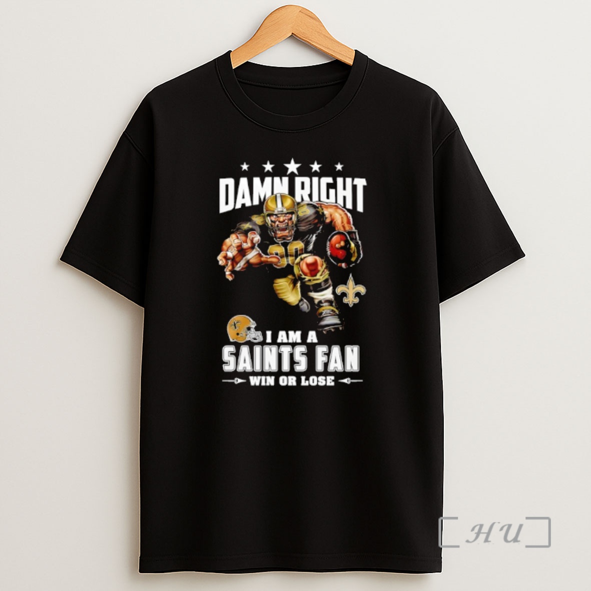 Officials New Orleans Saints Mascot Damn Right I Am A Cowboys Fan Win Or Lose Shirt Sweatshirt Tee