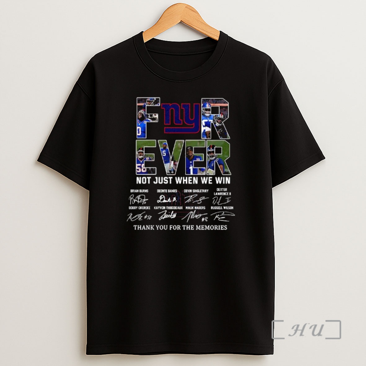 Officials New York Giants Forever Not Just When We Win Thank You For The Memories Signature Premium Shirt Sweatshirt Tee