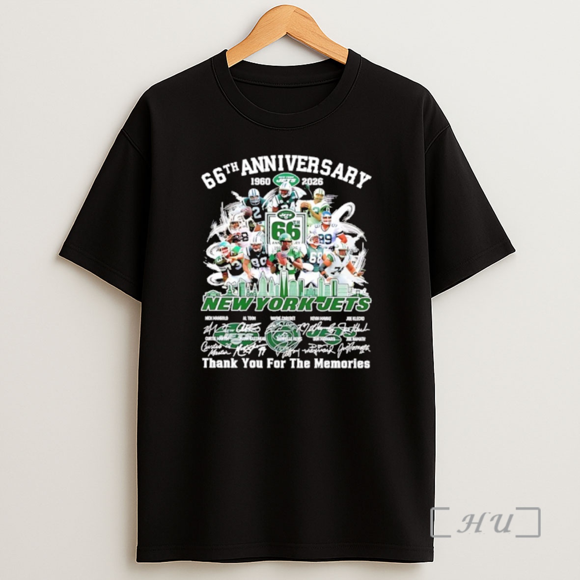 Officials New York Jets 66th Anniversary 1960 2026 Thank You For The Memories Signatures Shirt Sweatshirt Tee