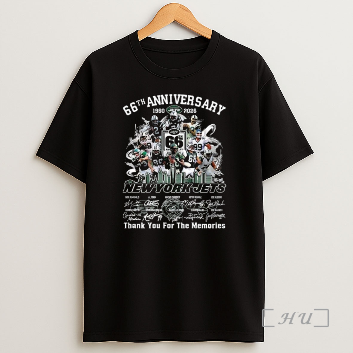 Officials New York Jets 66th Anniversary 1960 2026 Thank You For The Memories Signature Shirt Sweatshirt Tee