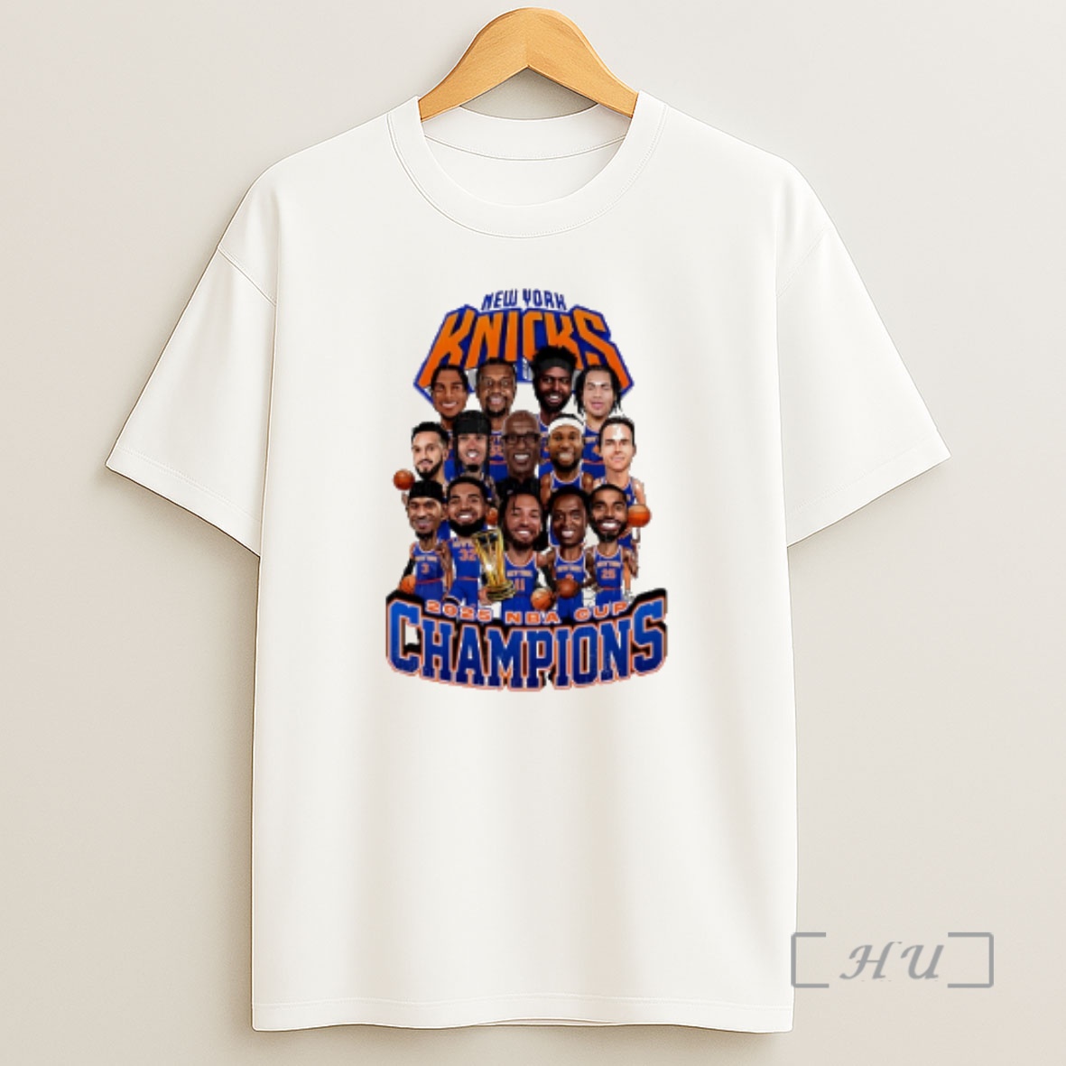 Officials New York Knicks 2025 Nba Cup Champion Caricature Shirt Sweatshirt Tee