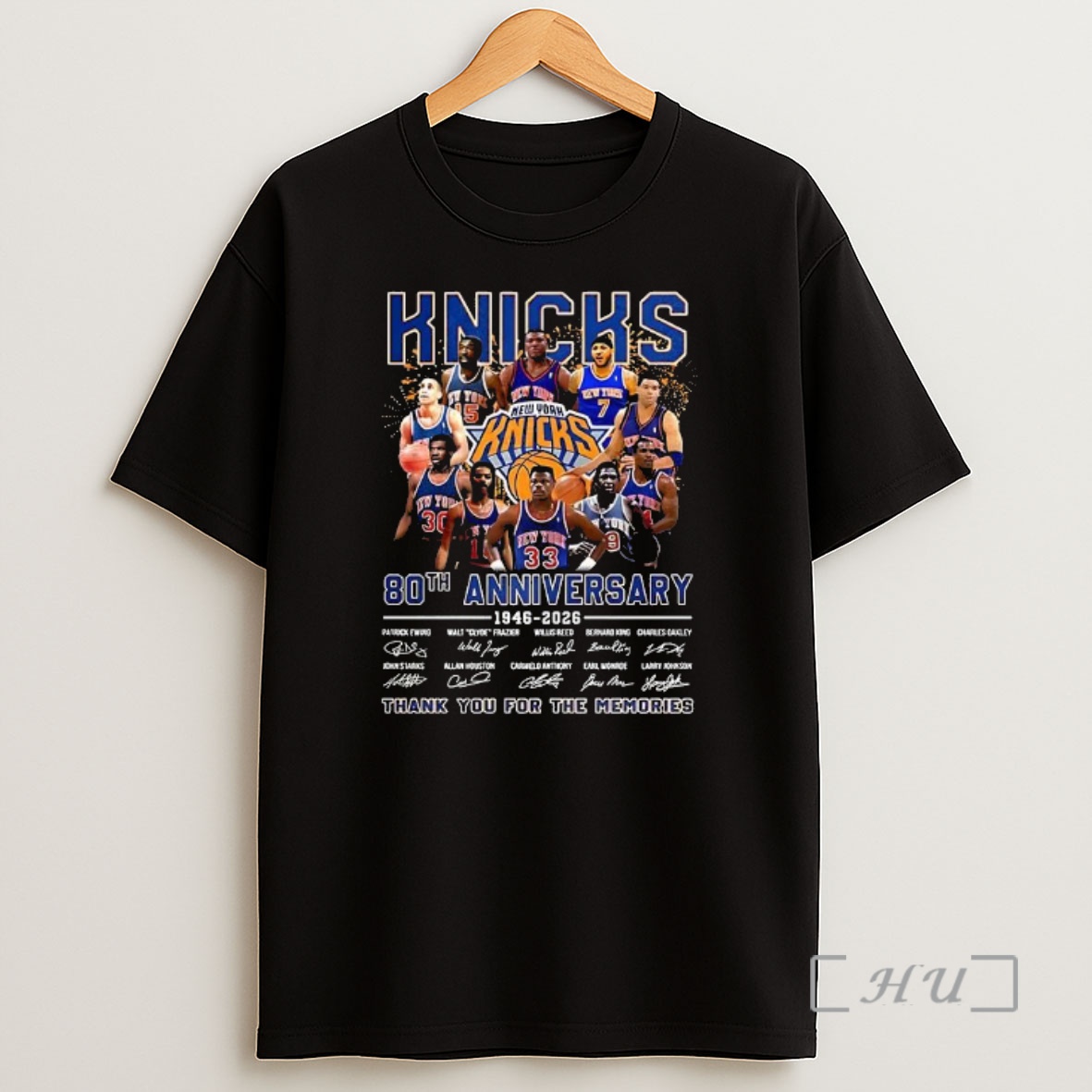 Officials New York Knicks Nba 80th Anniversary Thank You For The Memories 1946 2026 Player Signature Shirt Sweatshirt Tee