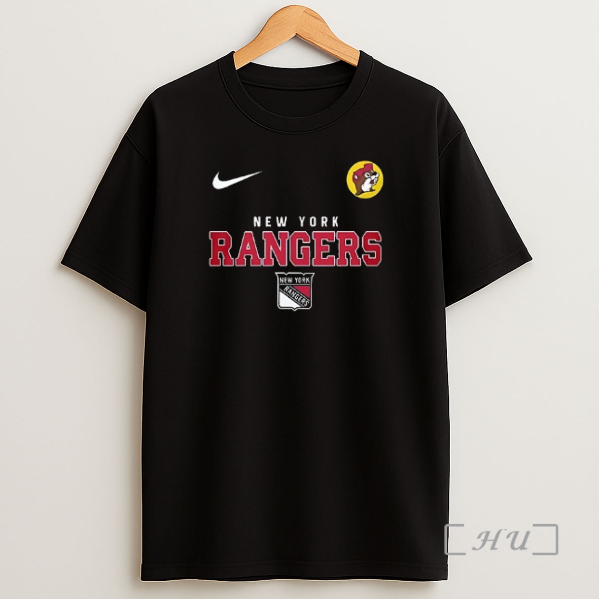 Officials New York Rangers X Buc Ees No Quit In New York Mascot Double Sided Graphic Shirt Sweatshirt Tee