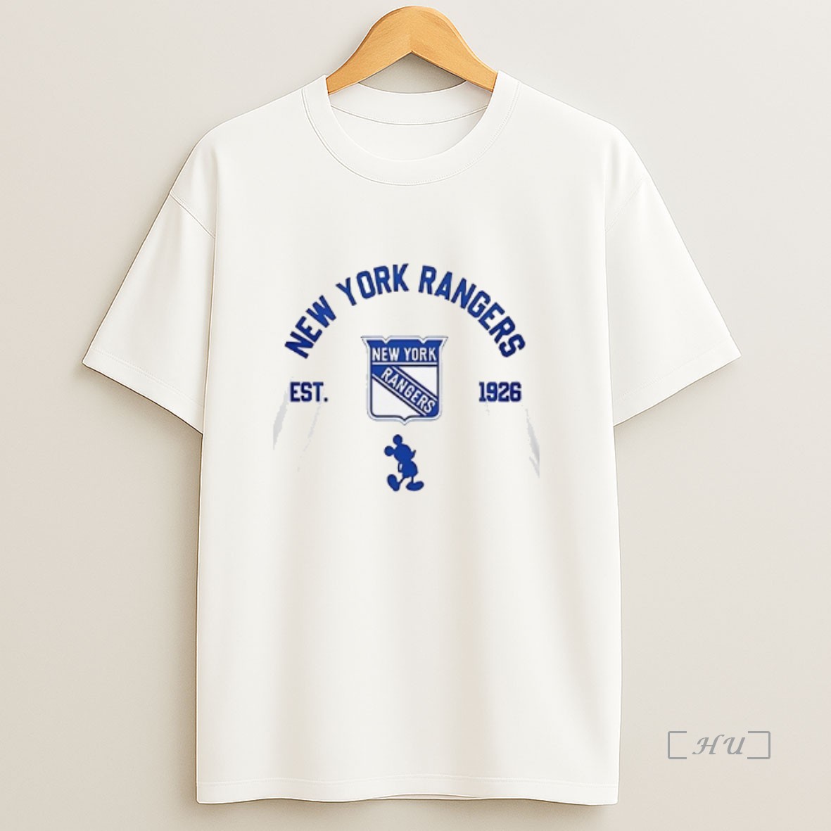 Officials New York Rangers X Mickey Mouse Hockey Gameday Double Sided Graphic Shirt Sweatshirt Tee