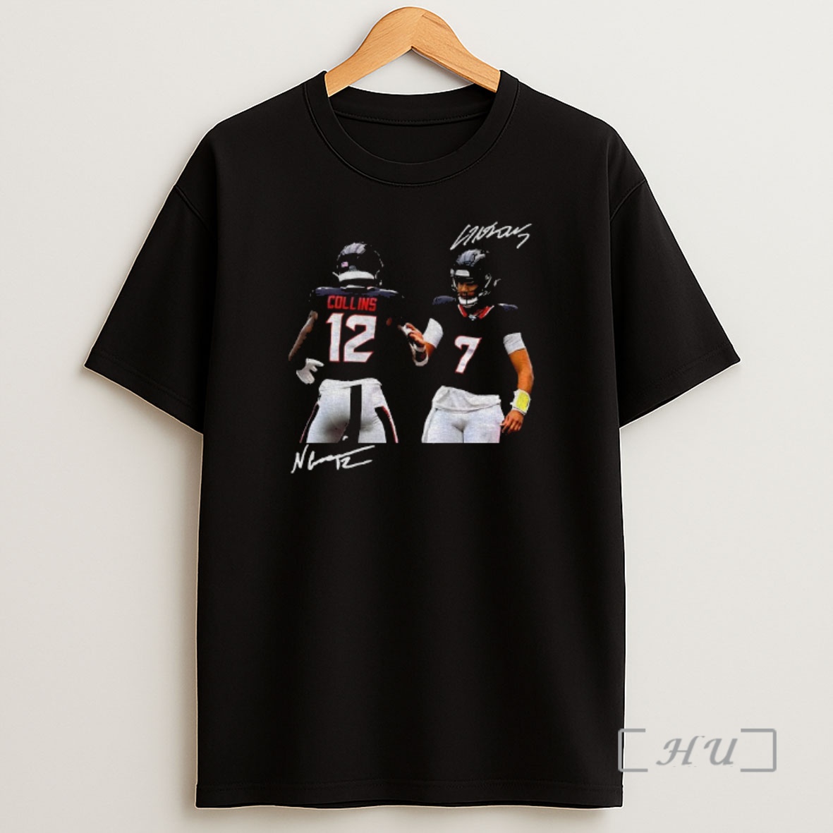 Officials Nico Collins And Cj Stroud Houston Texans Football Signature Vintage Shirt Sweatshirt Tee
