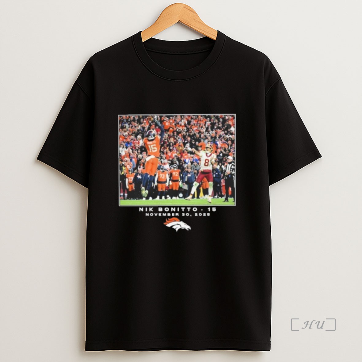 Officials Nik Bonitto Black Denver Broncos Nfl 28 2025 Logo Premium Shirt Sweatshirt Tee