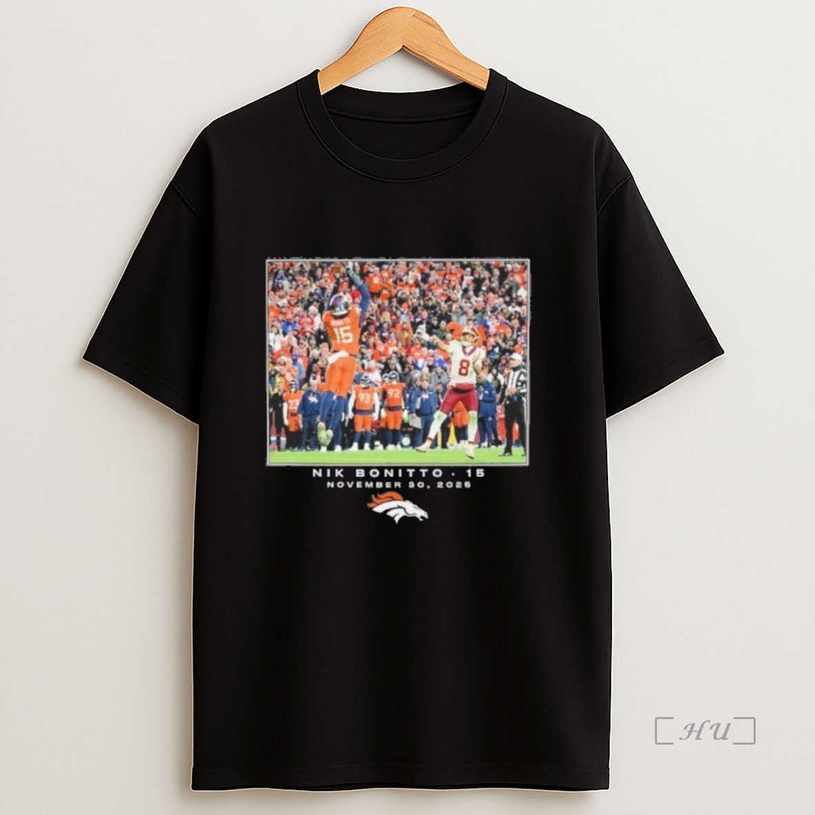 Officials Nik Bonitto Black Denver Broncos Nfl 30 2025 Logo Premium Shirt Sweatshirt Tee